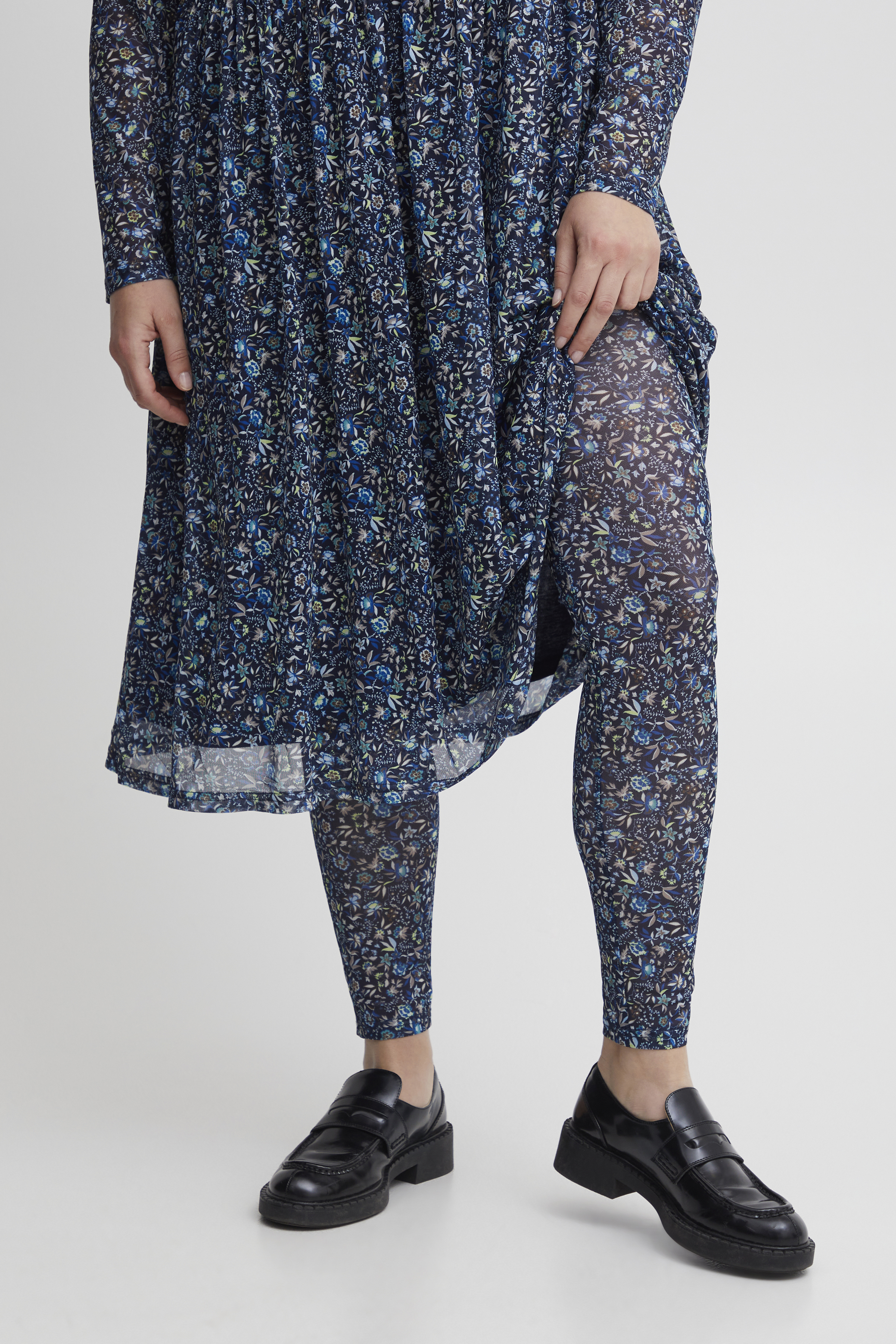 Fransa Plus Size Selection Leggings - Grön - str 54/56 för Dam
