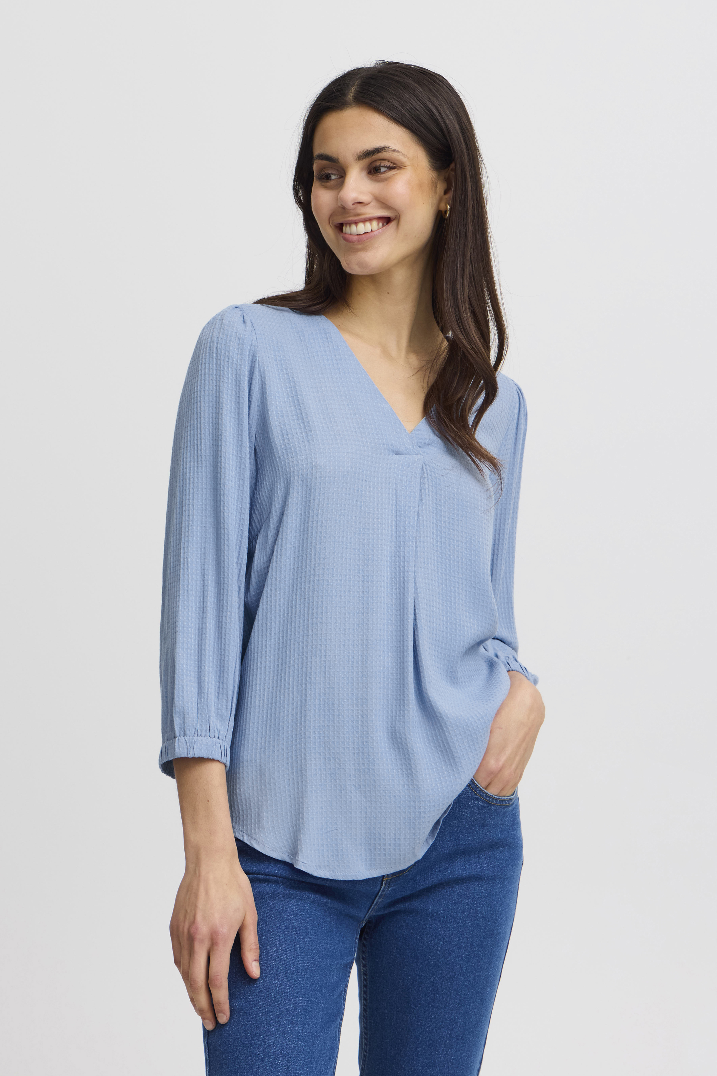 Fransa FROLINE Blouse - Blauw - grootte XS vor Vrouwen