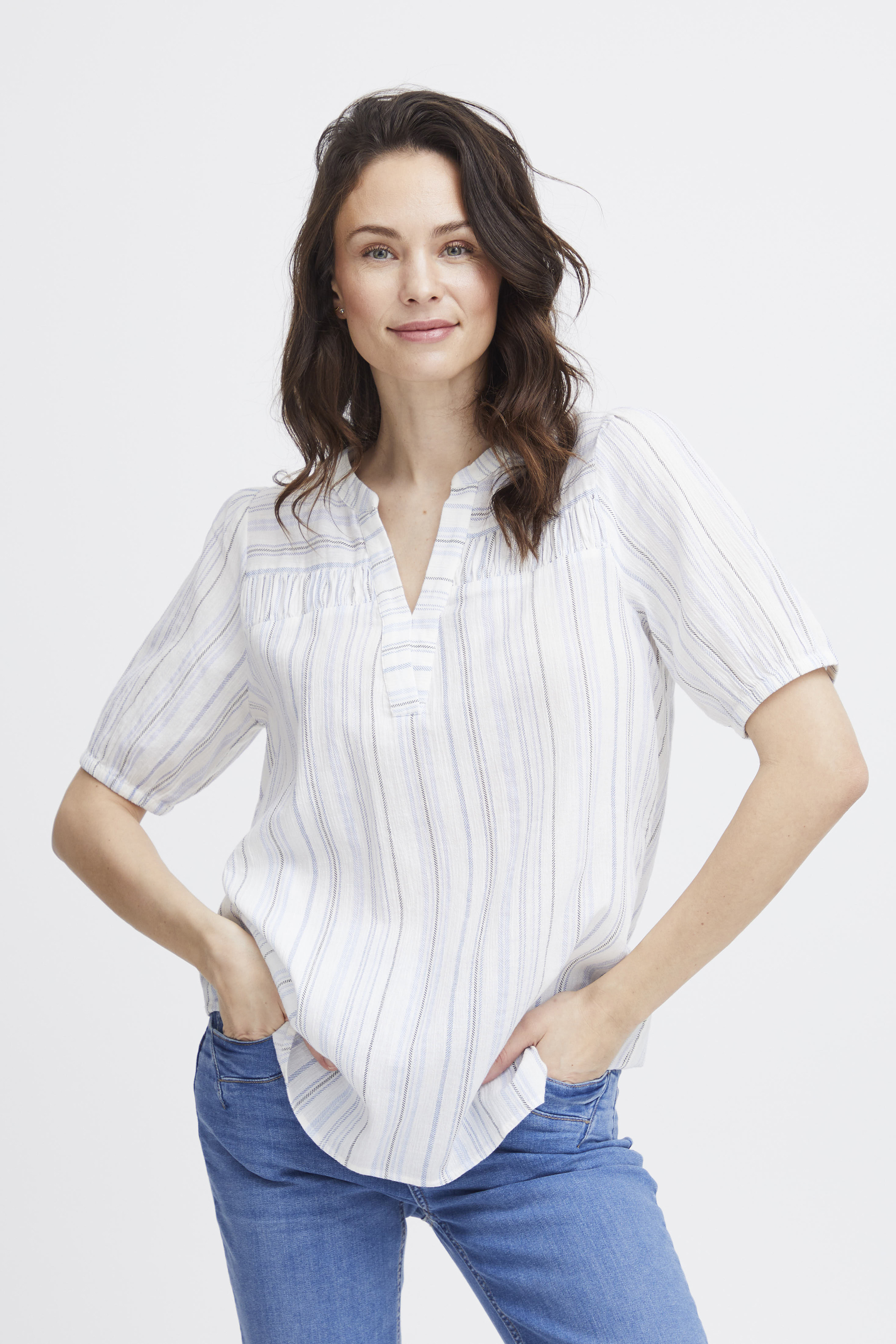 Fransa FRNADU Blouse - Blauw - grootte L vor Vrouwen
