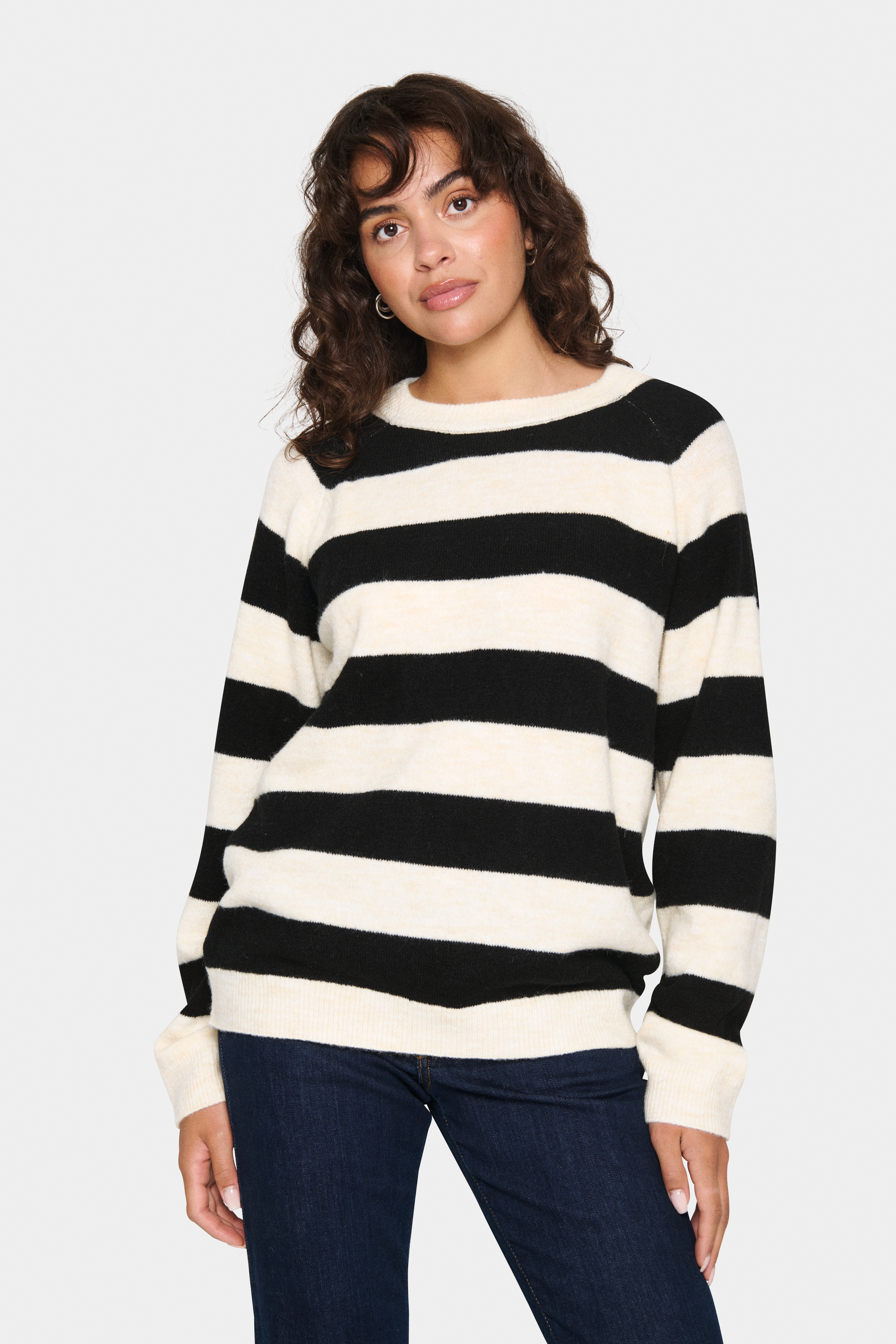 Saint Tropez GarbieSZ Pullover - Vit - str XL för Dam