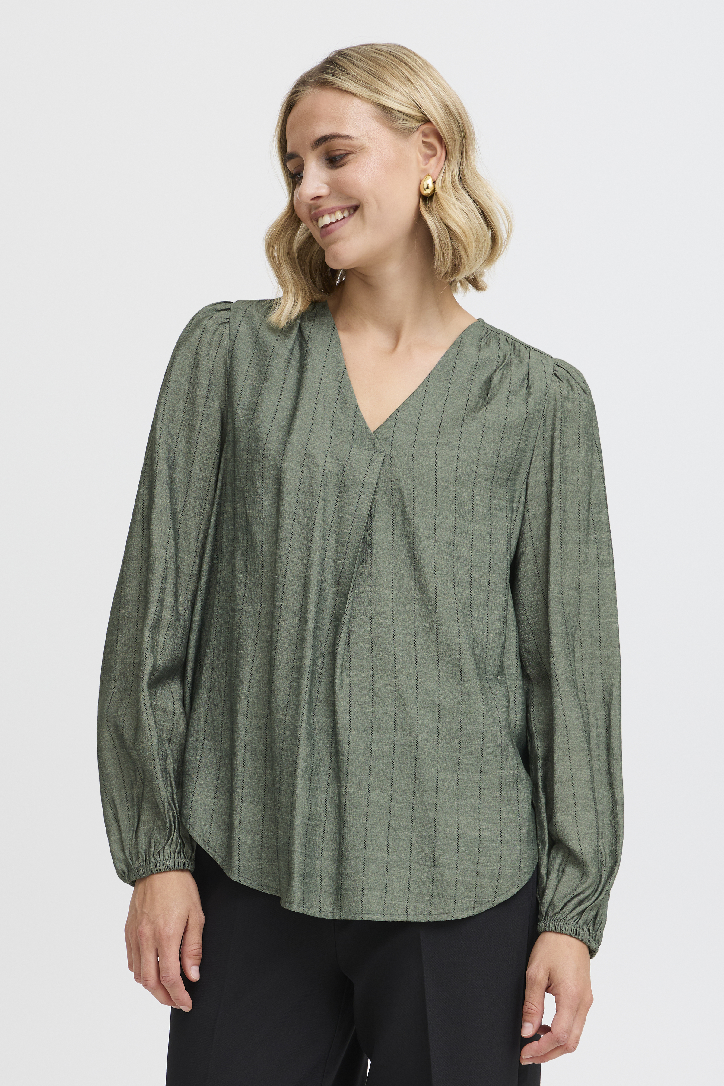 Fransa FRARIANA Blouse - Groente - grootte L vor Vrouwen