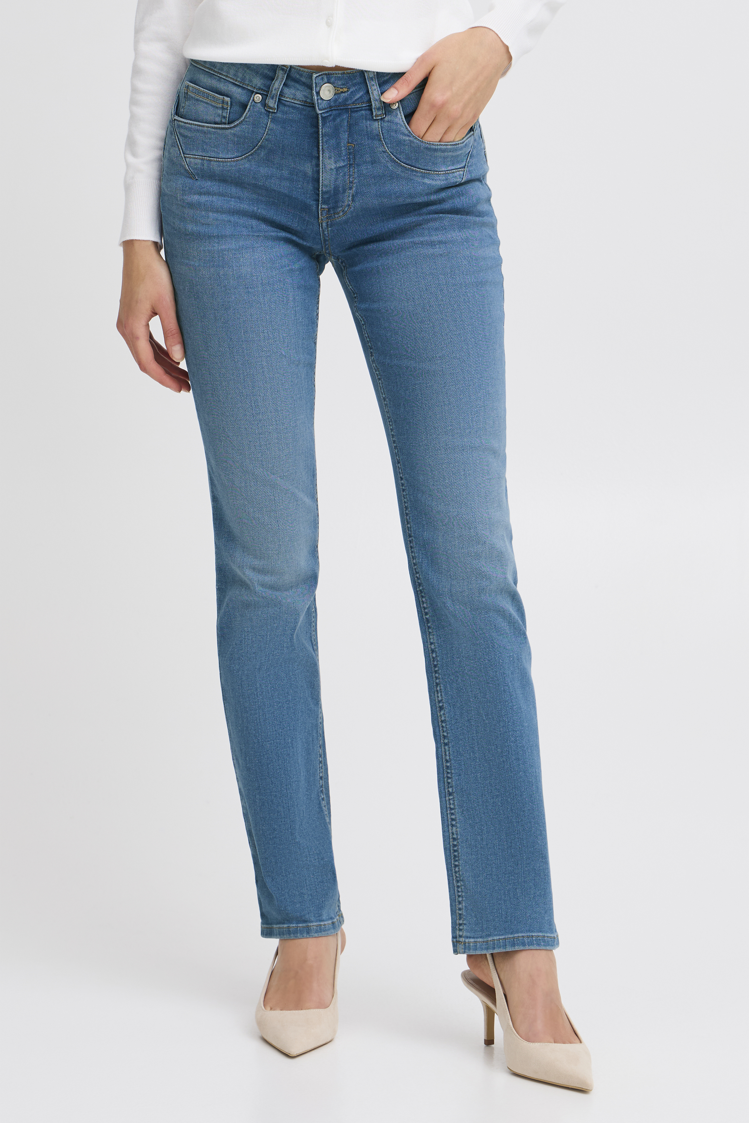 Fransa FROVER Jeans - Blauw - grootte 46/32 vor Vrouwen