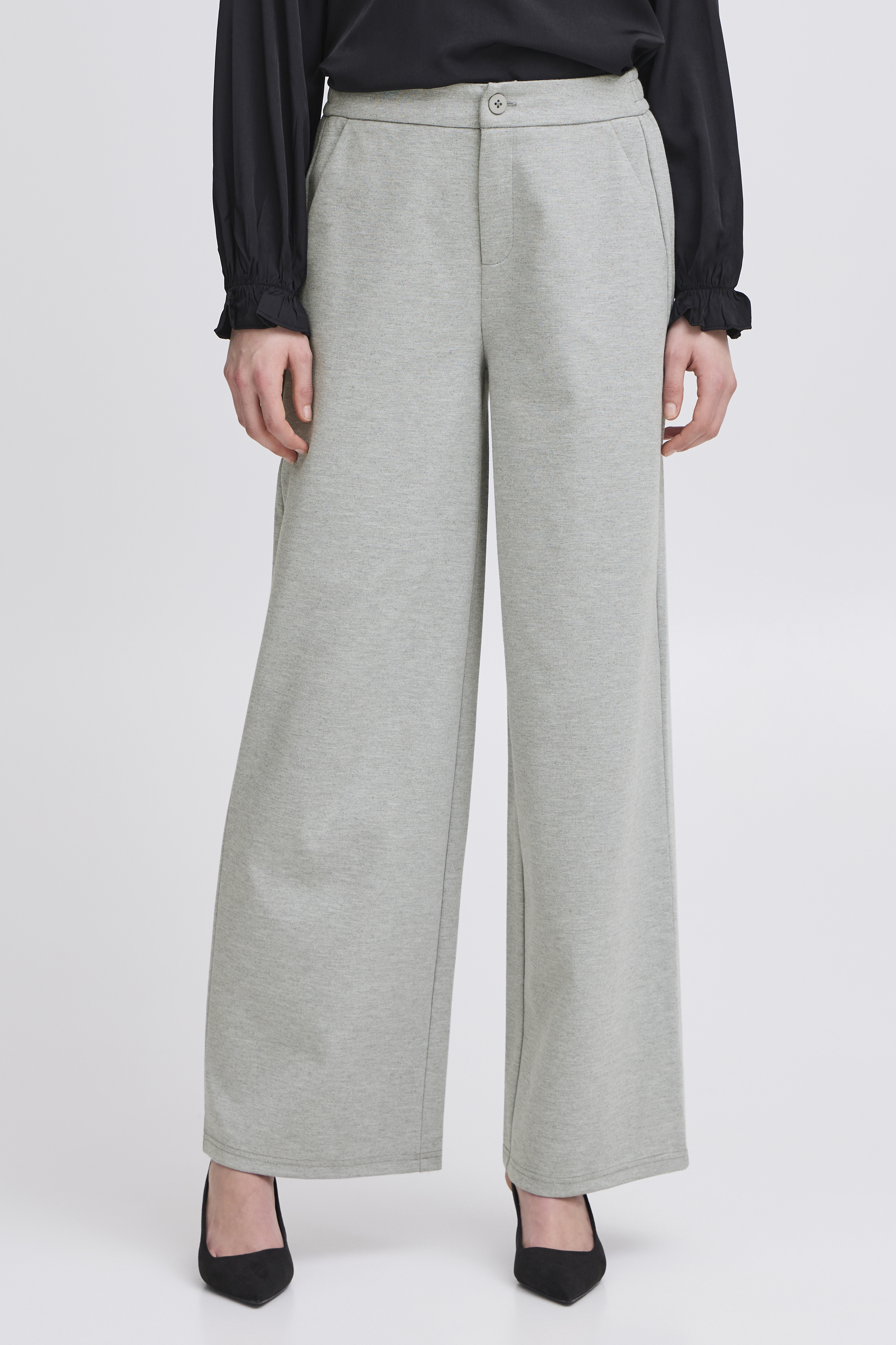 Fransa FRBLAZER Broek - Grijs - grootte 34 vor Vrouwen