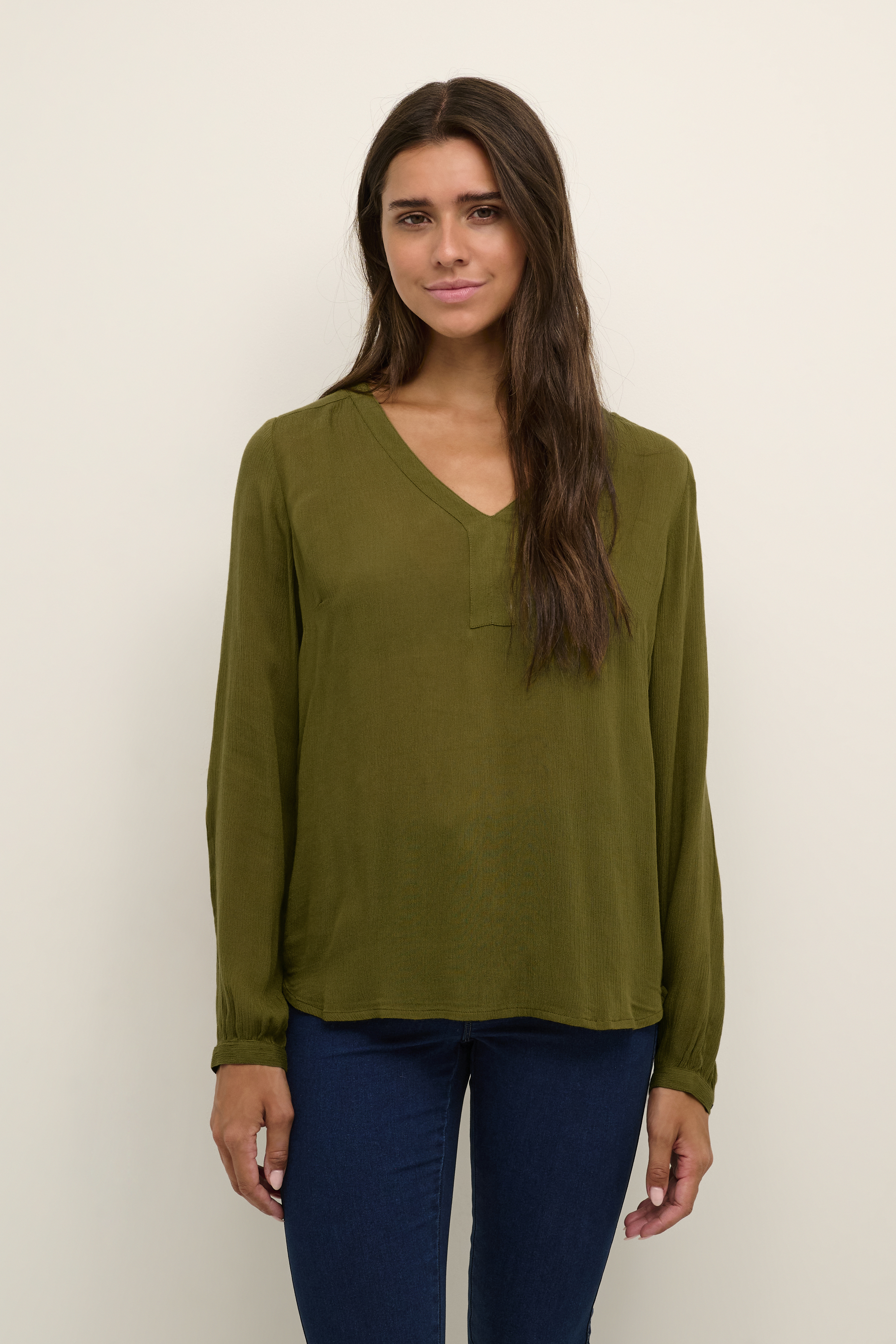 Kaffe Amber Blouse - Groente - grootte 34 vor Vrouwen