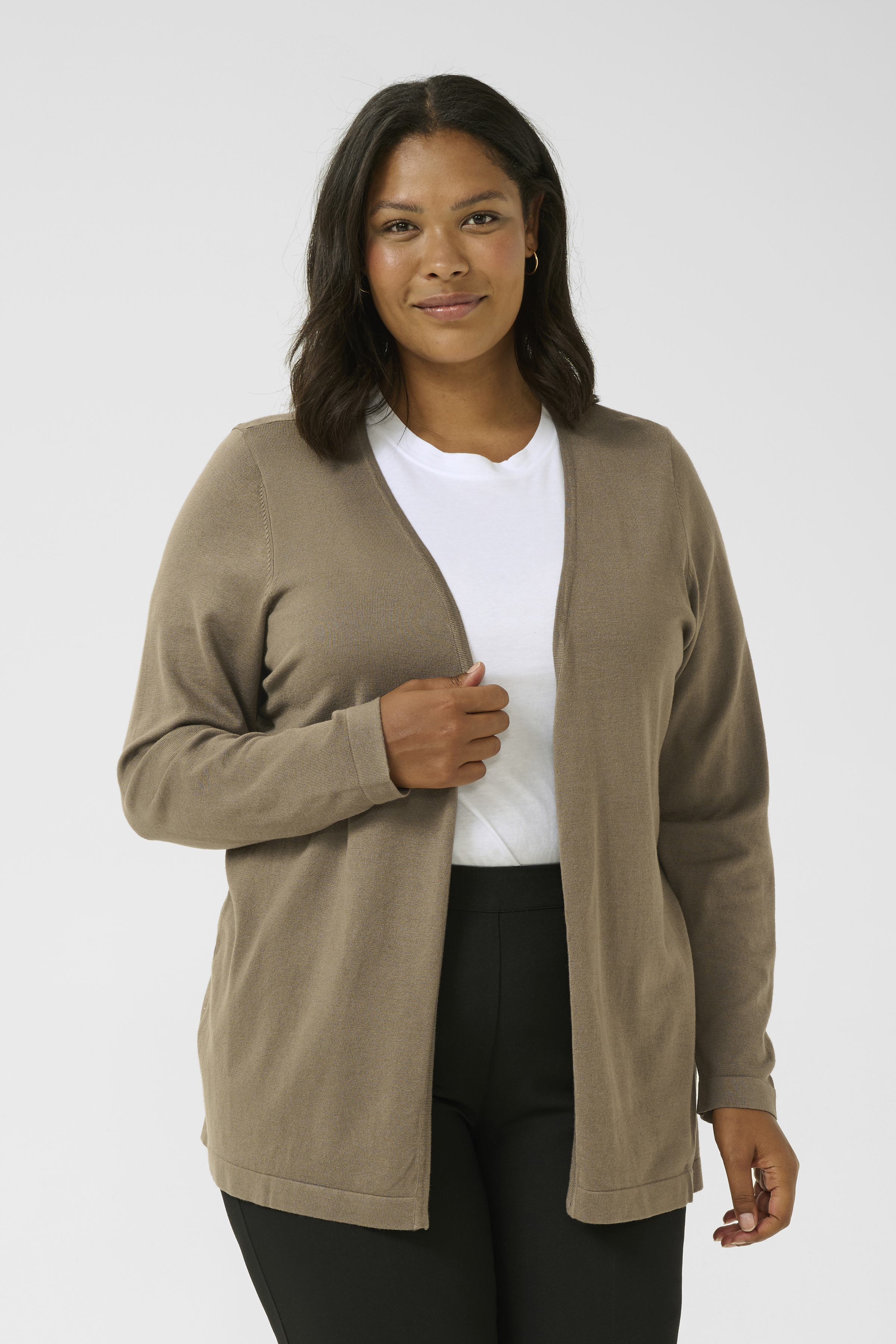 Kaffe Curve KCfarsia Vest - Brown - grootte M vor Vrouwen