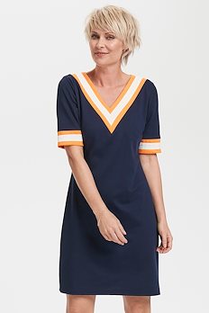 Marinblå/orange