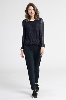 Marinblå/silver