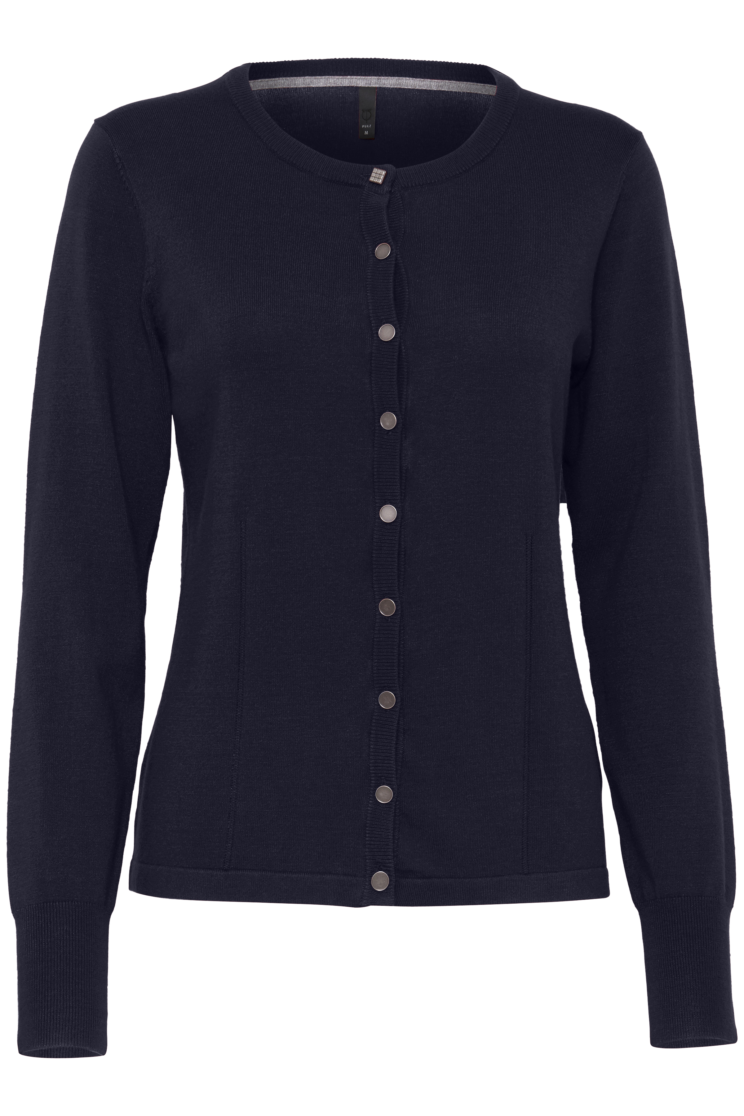 Pulz Jeans Stickad cardigan - Blå - str M för Dam
