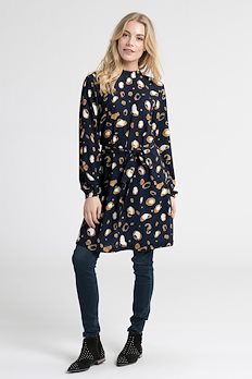 Marineblå/karry