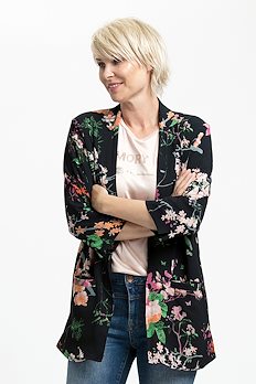 Marineblå/rosa
