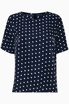 Marineblau/weiss