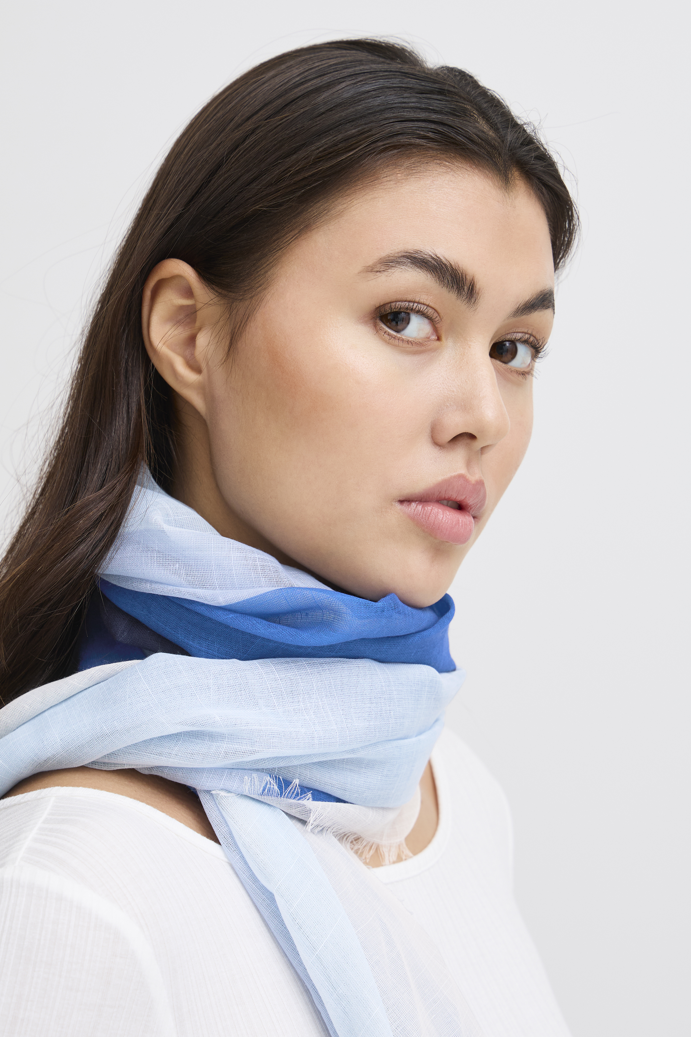 ICHI accessories IARHEA Scarf - Blå - str ONE för Dam