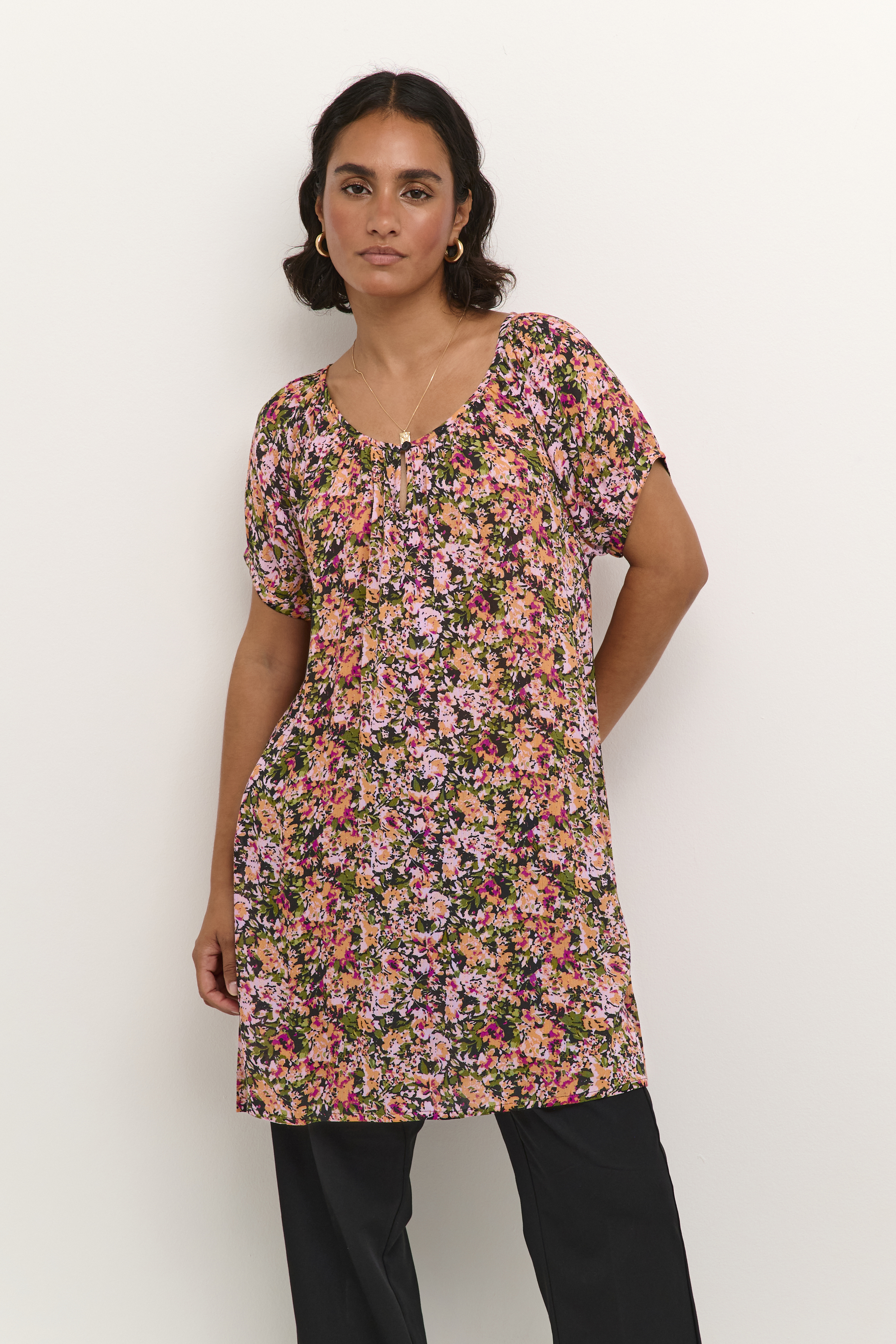 Kaffe KAamber Tunika - Multi color - str 36 för Dam