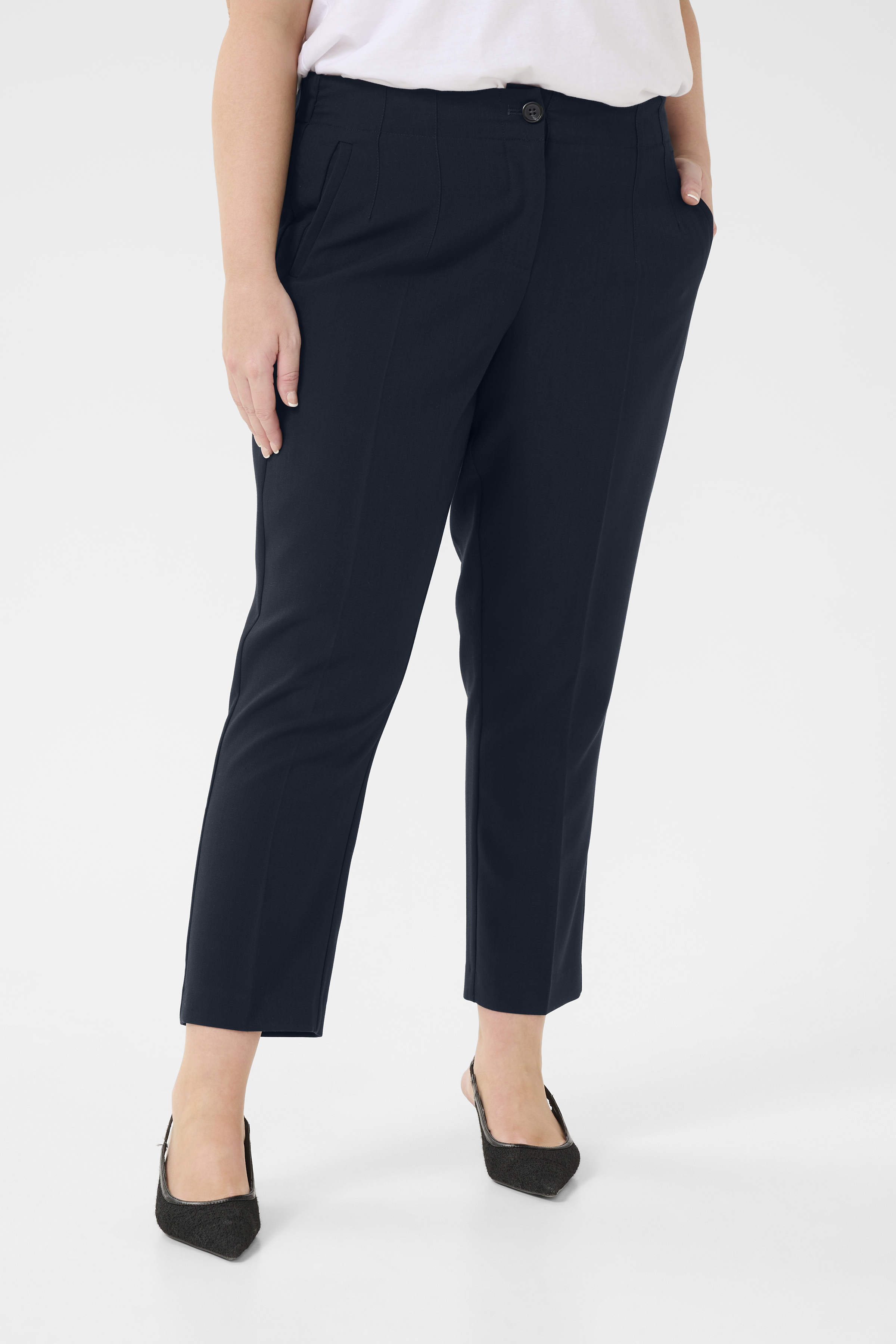 Kaffe Curve KCelia Broek - Blauw - grootte 42 vor Vrouwen