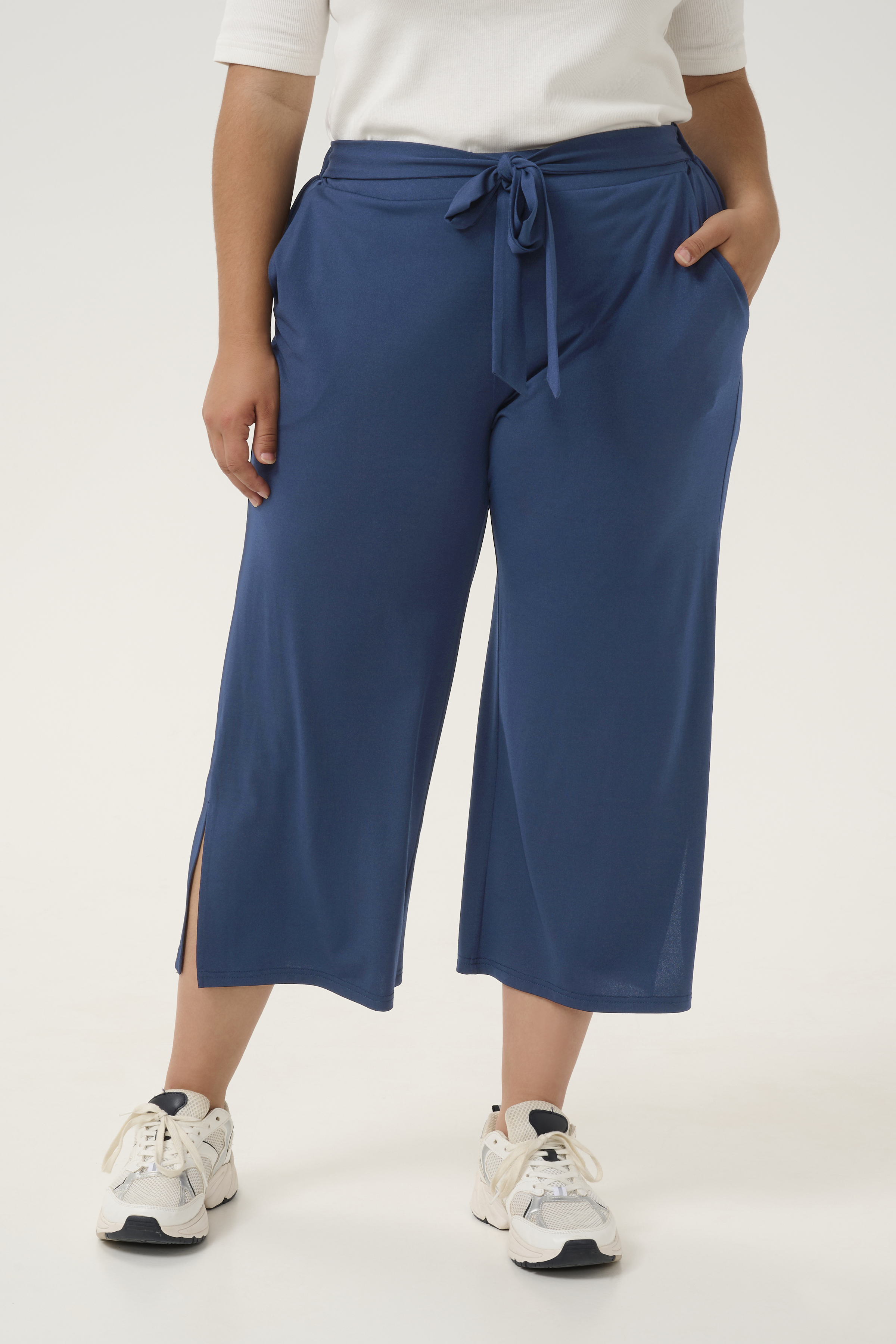 Kaffe Curve KCmello Broek - Blauw - grootte M vor Vrouwen