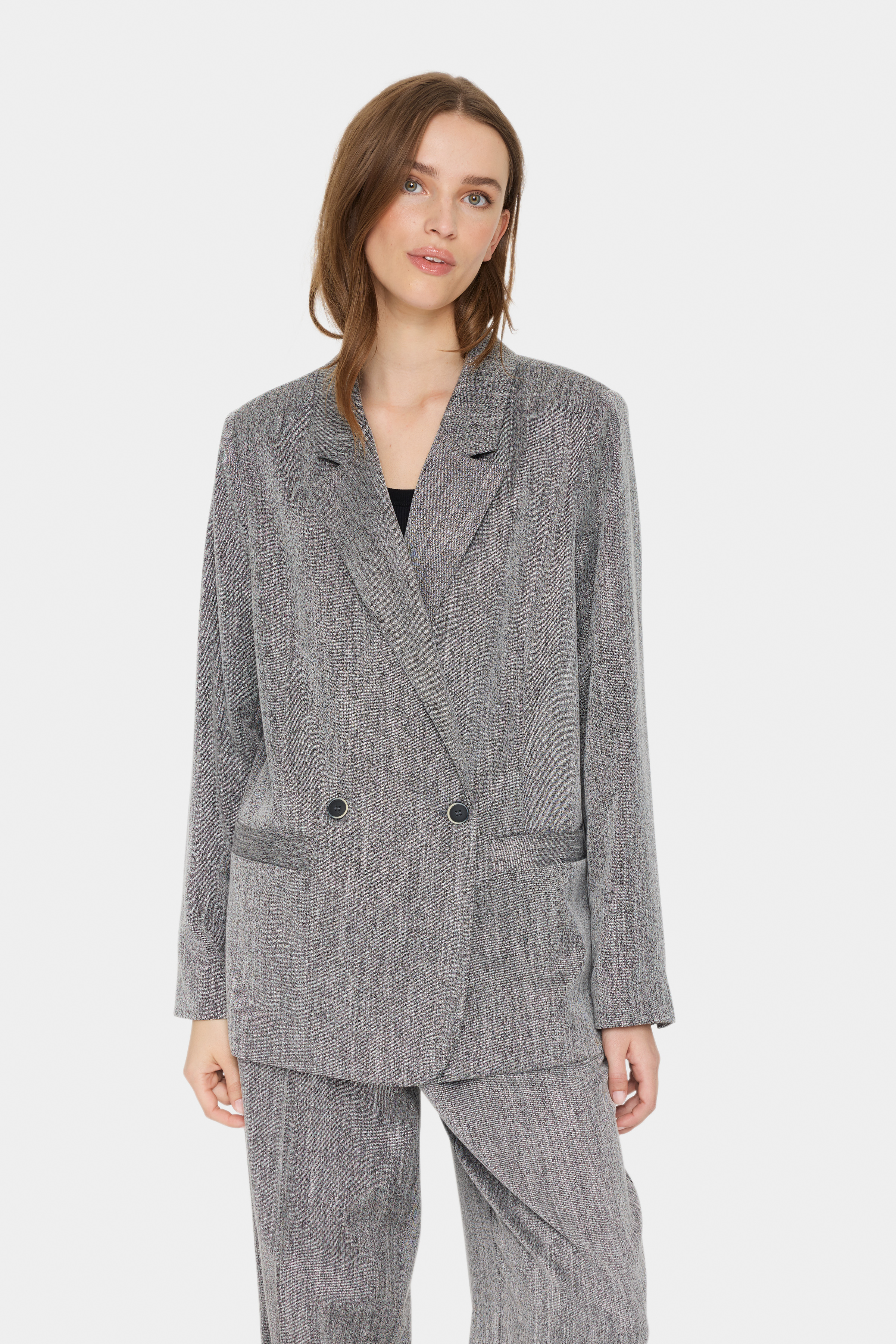 Saint Tropez GlendaSZ Blazer - Grå - str XL för Dam