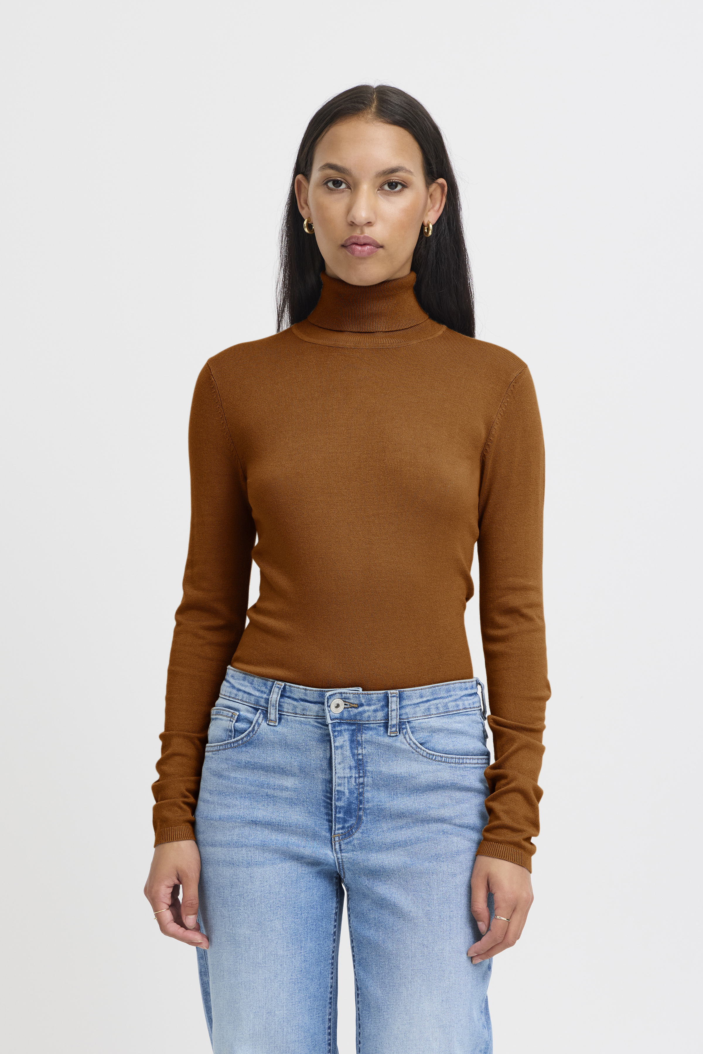 Ichi IHMAFA Pullover - Brown - grootte XS vor Vrouwen