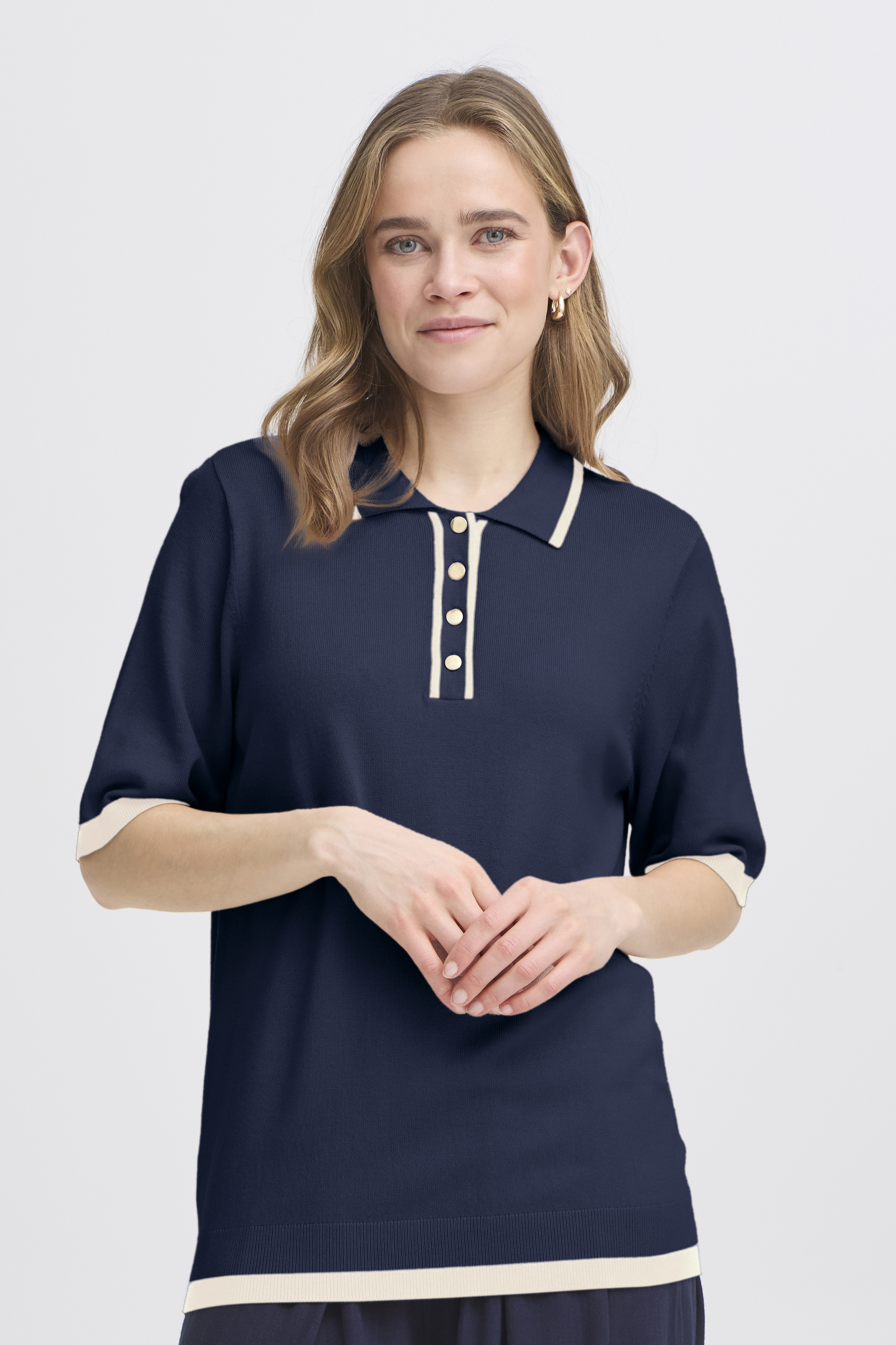 Fransa FRCONTRAST Pullover - Blå - str S för Dam