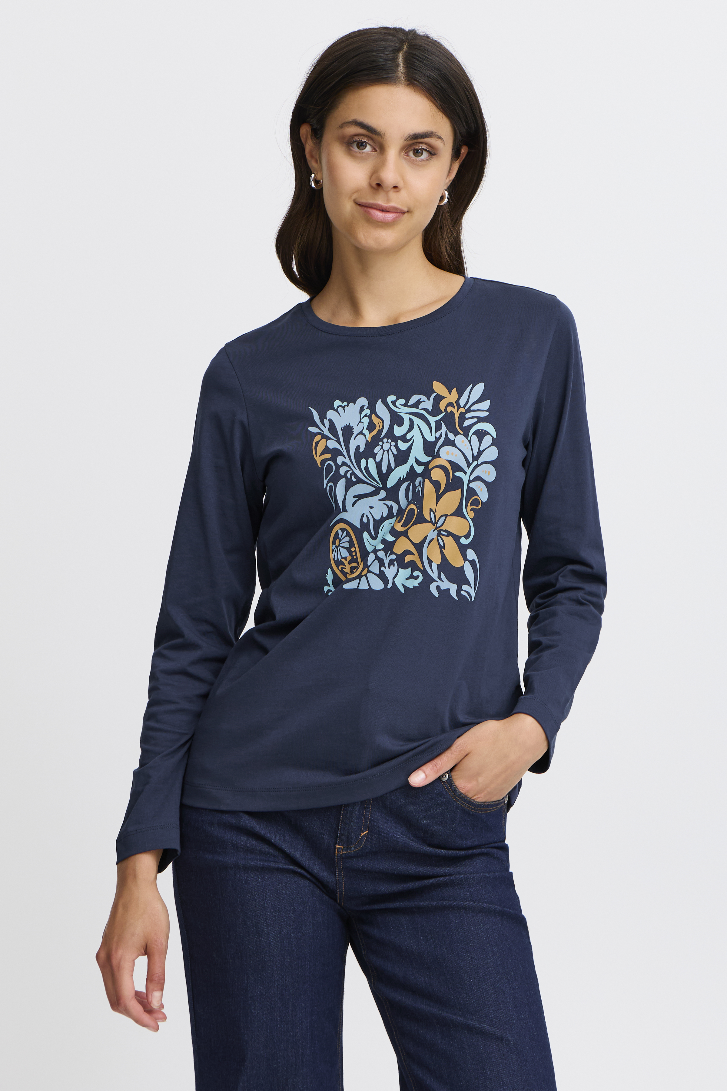 Fransa FRNAVAHO T-shirt - Blauw - grootte XS vor Vrouwen