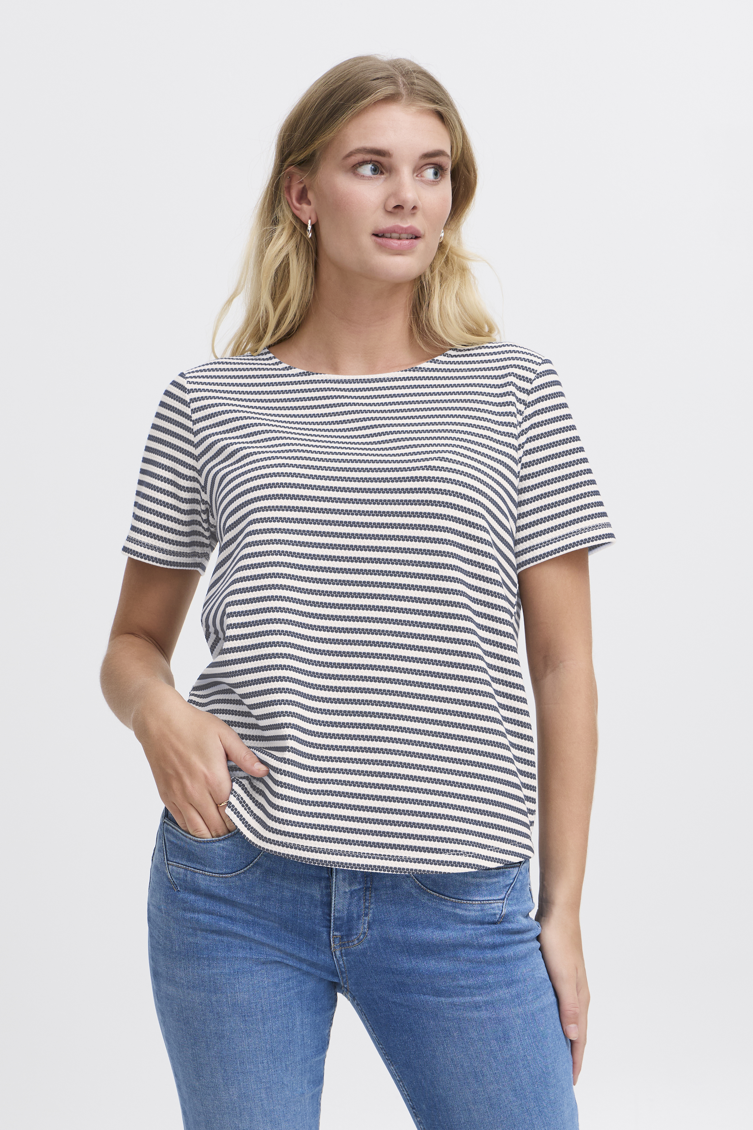 Fransa FRJOSIE T-shirt - Blauw - grootte L vor Vrouwen