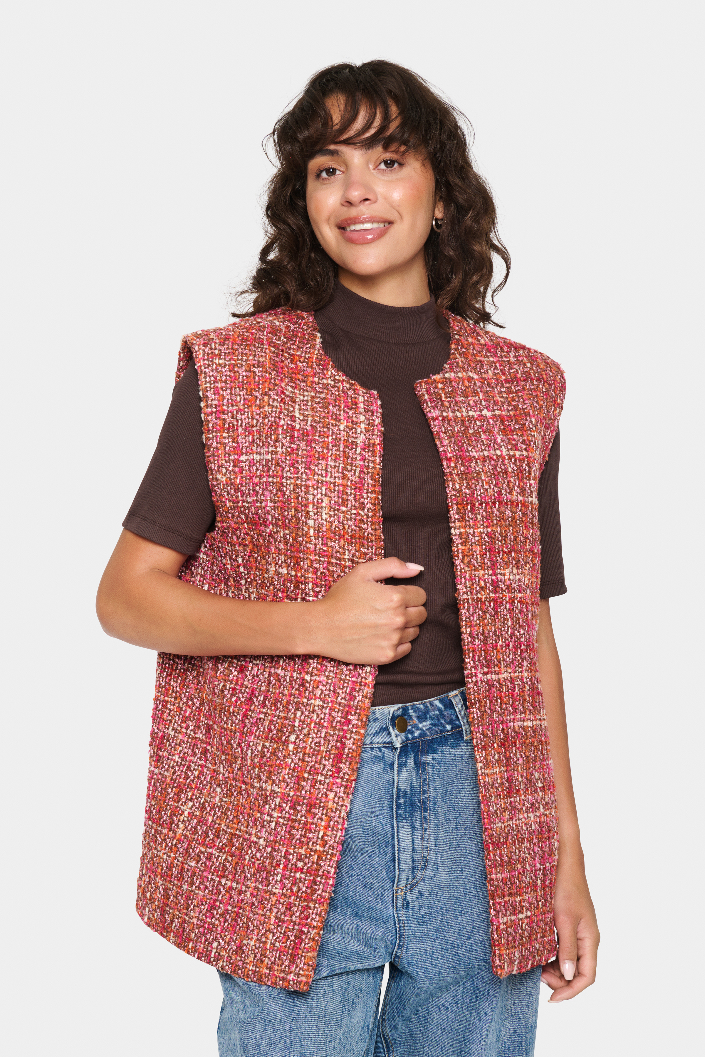 Saint Tropez GertaSZ Vest - Brown - grootte M vor Vrouwen