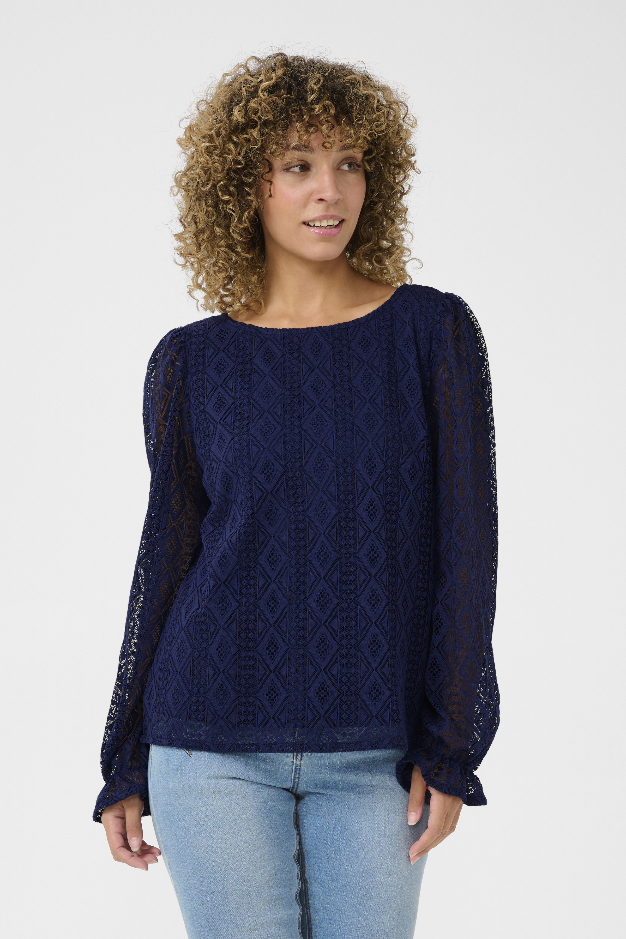 Cream CRValerie Blouse - Blauw - grootte 34 vor Vrouwen