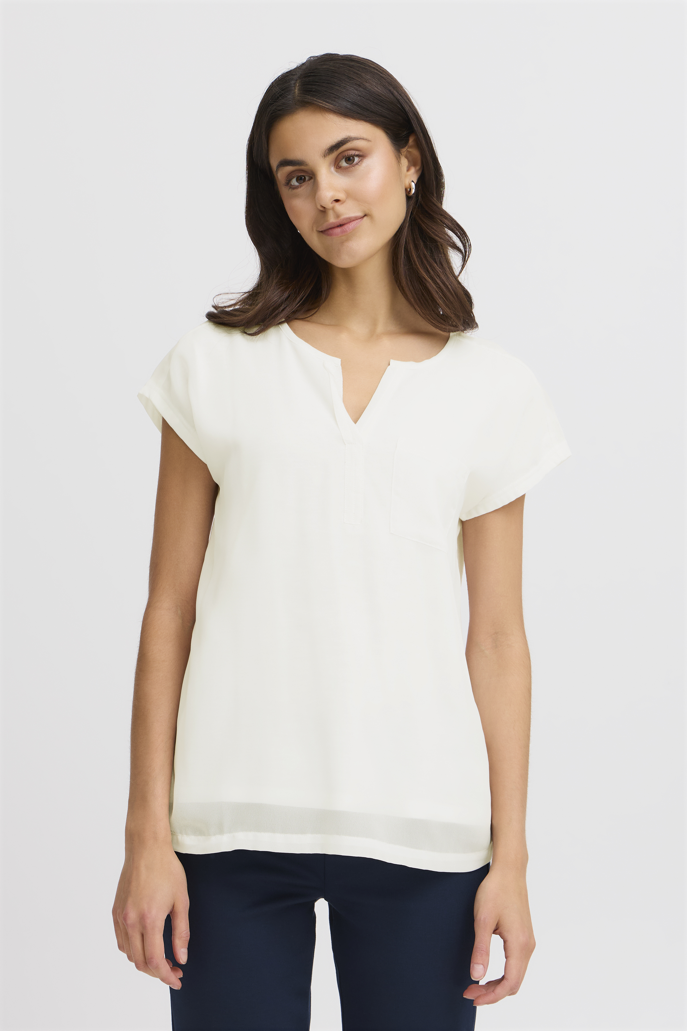 Fransa FRZawov Blouse - Wit - grootte L vor Vrouwen