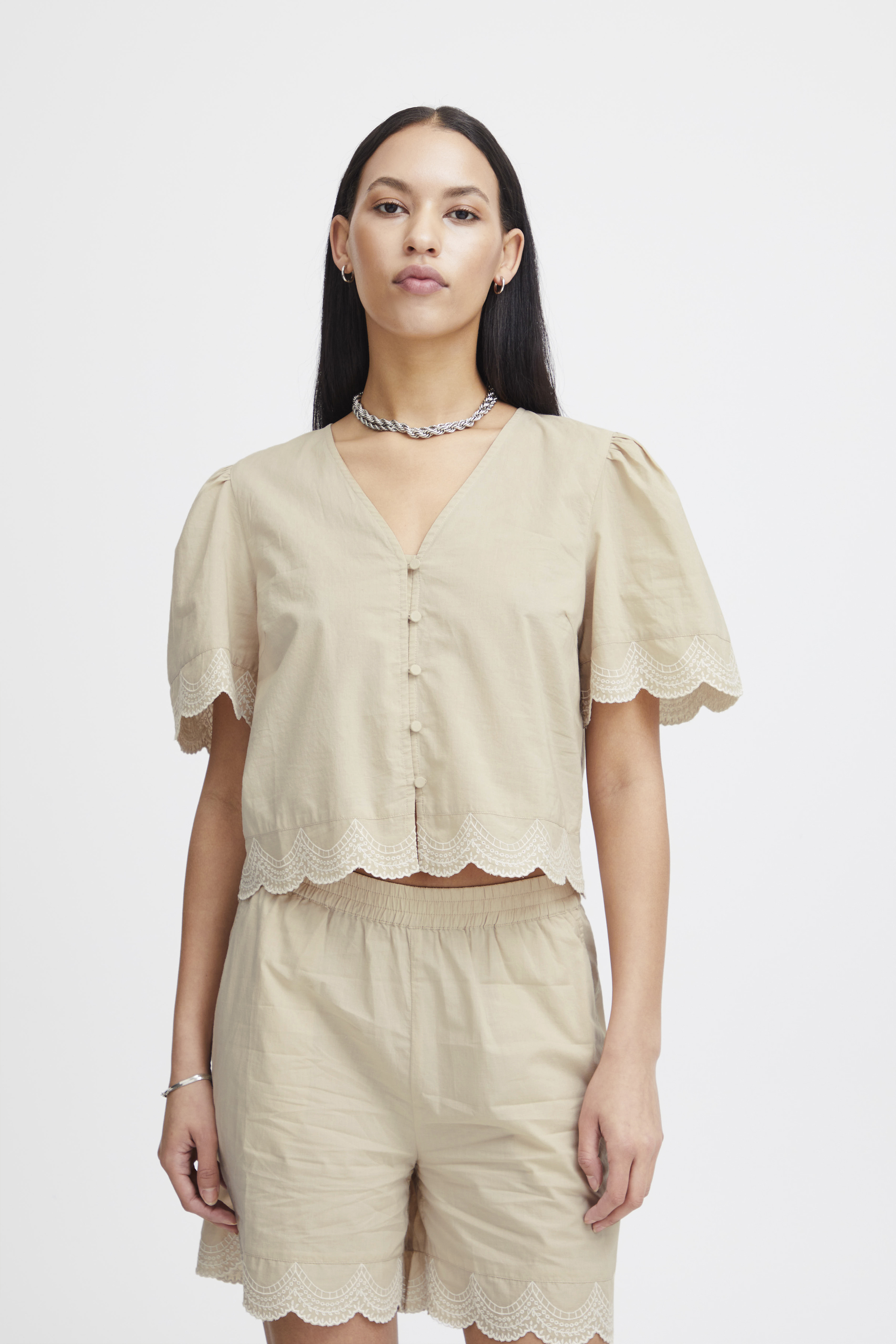 Ichi IHSAIDI Overhemd - Nature - grootte 44 vor Vrouwen