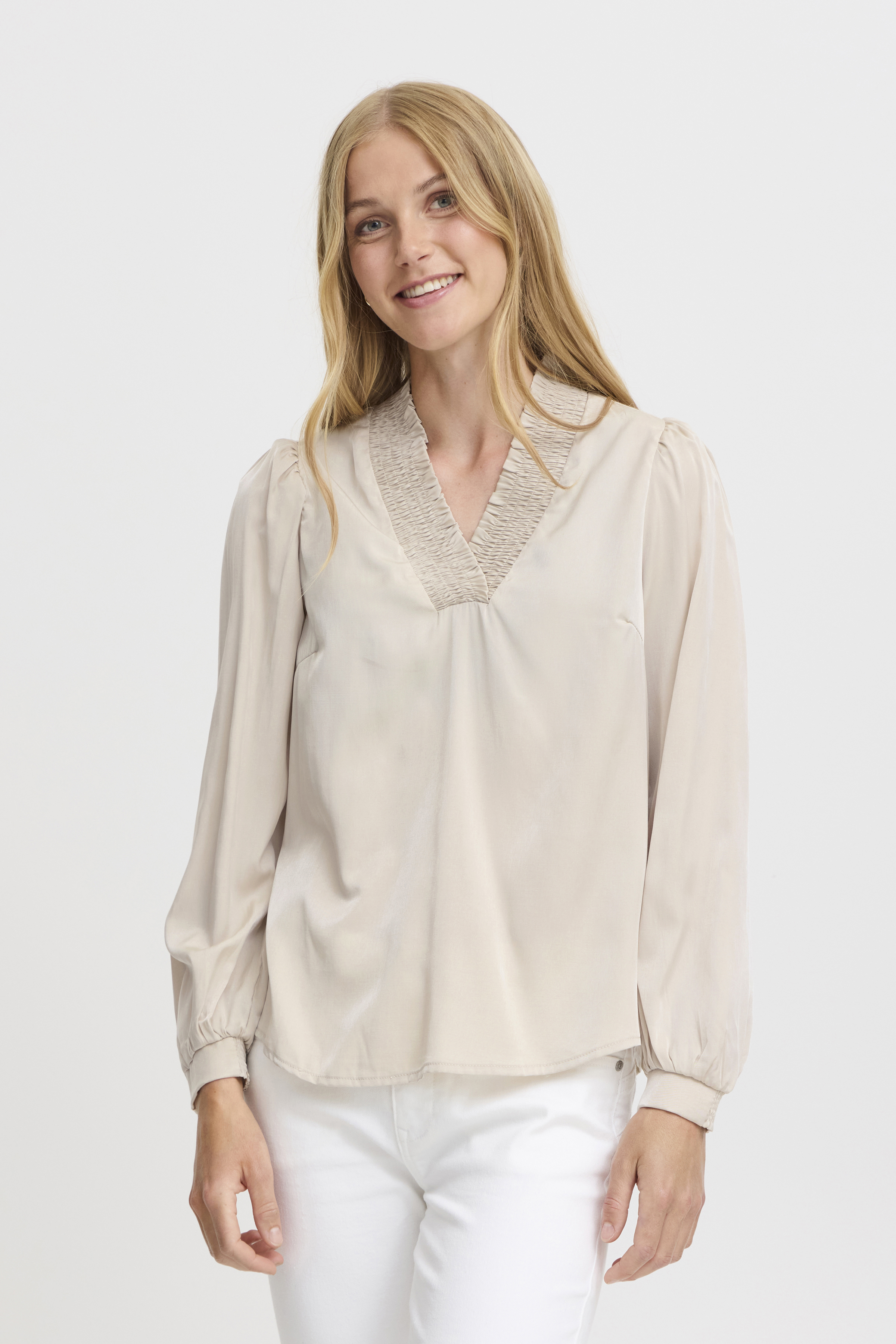 Fransa FXSHIRTI Blouse - Nature - grootte S vor Vrouwen