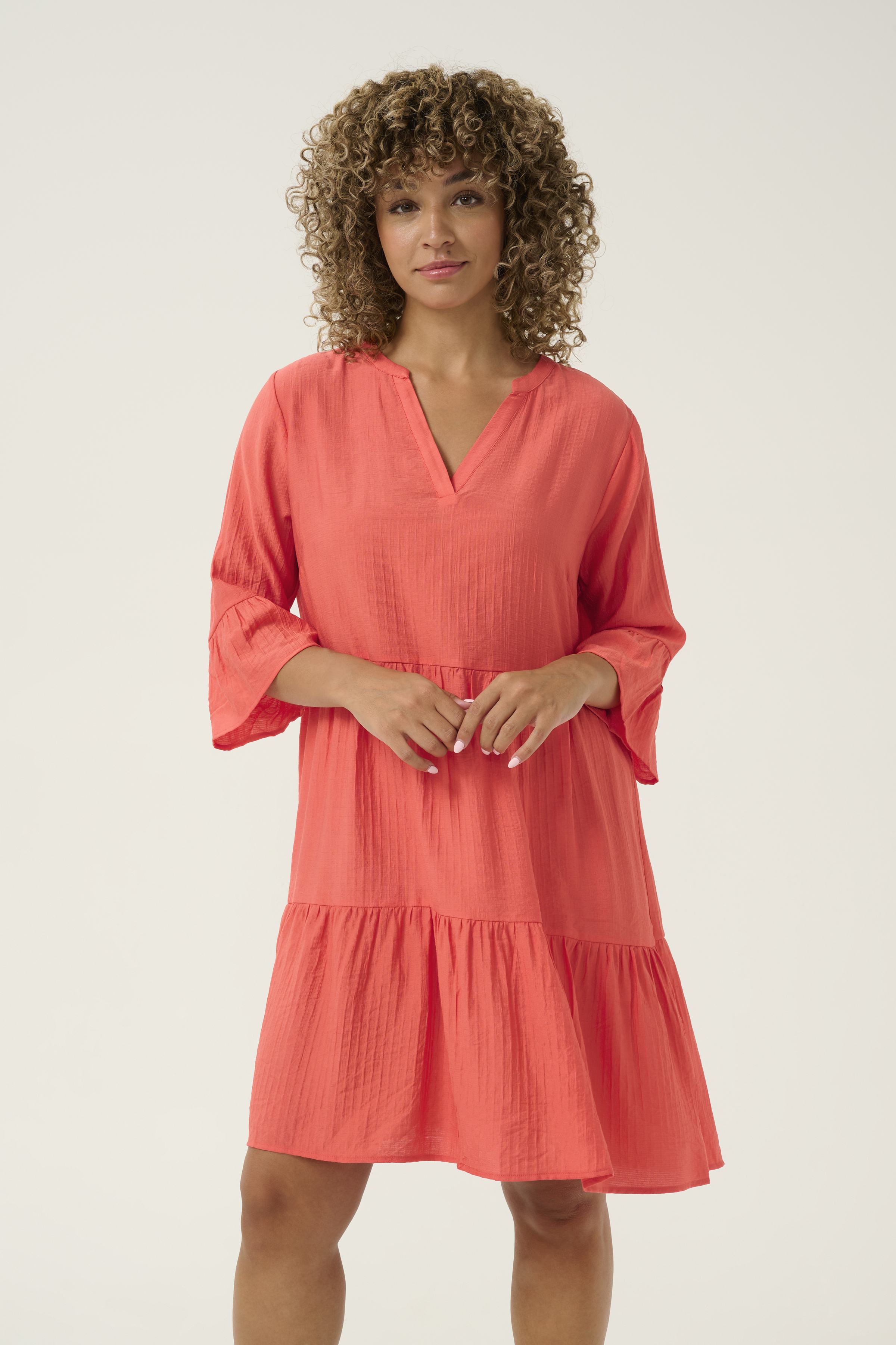 Cream CRLori Jurk - Rood - grootte 44 vor Vrouwen