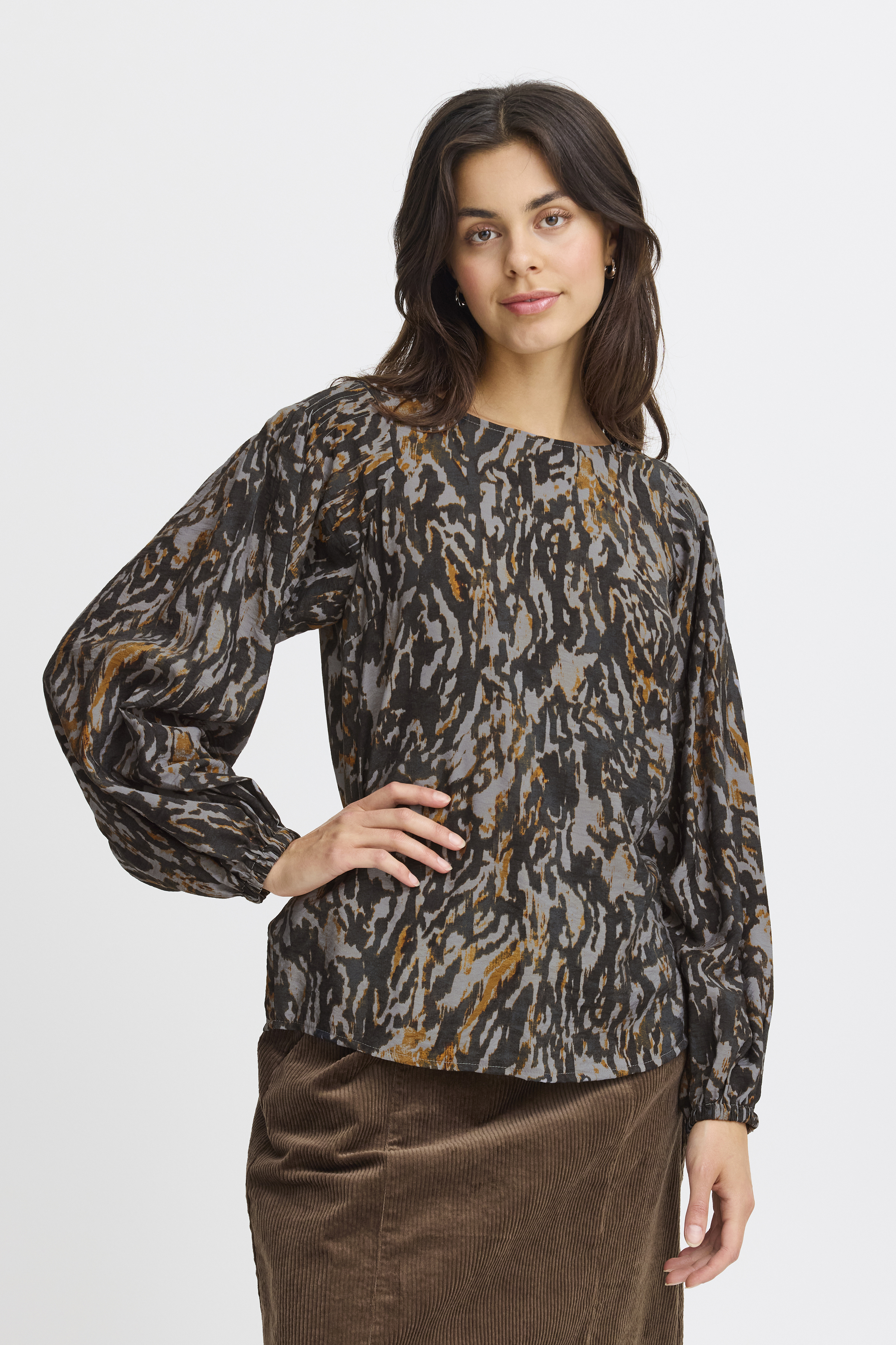 Fransa FRZEONI Blouse - Grijs - grootte S vor Vrouwen