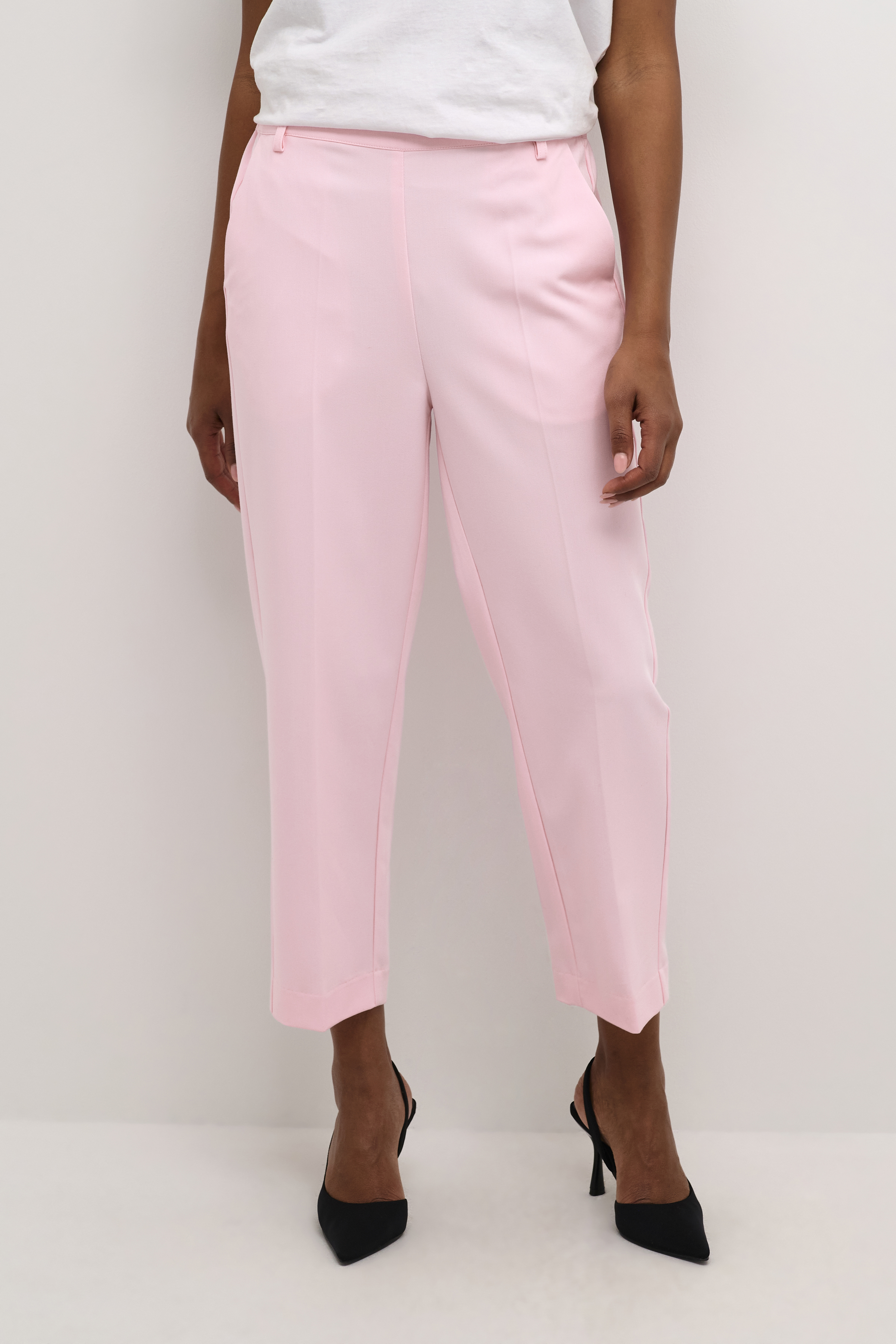 Kaffe KAsakura Byxor - Pink - str 40 för Dam