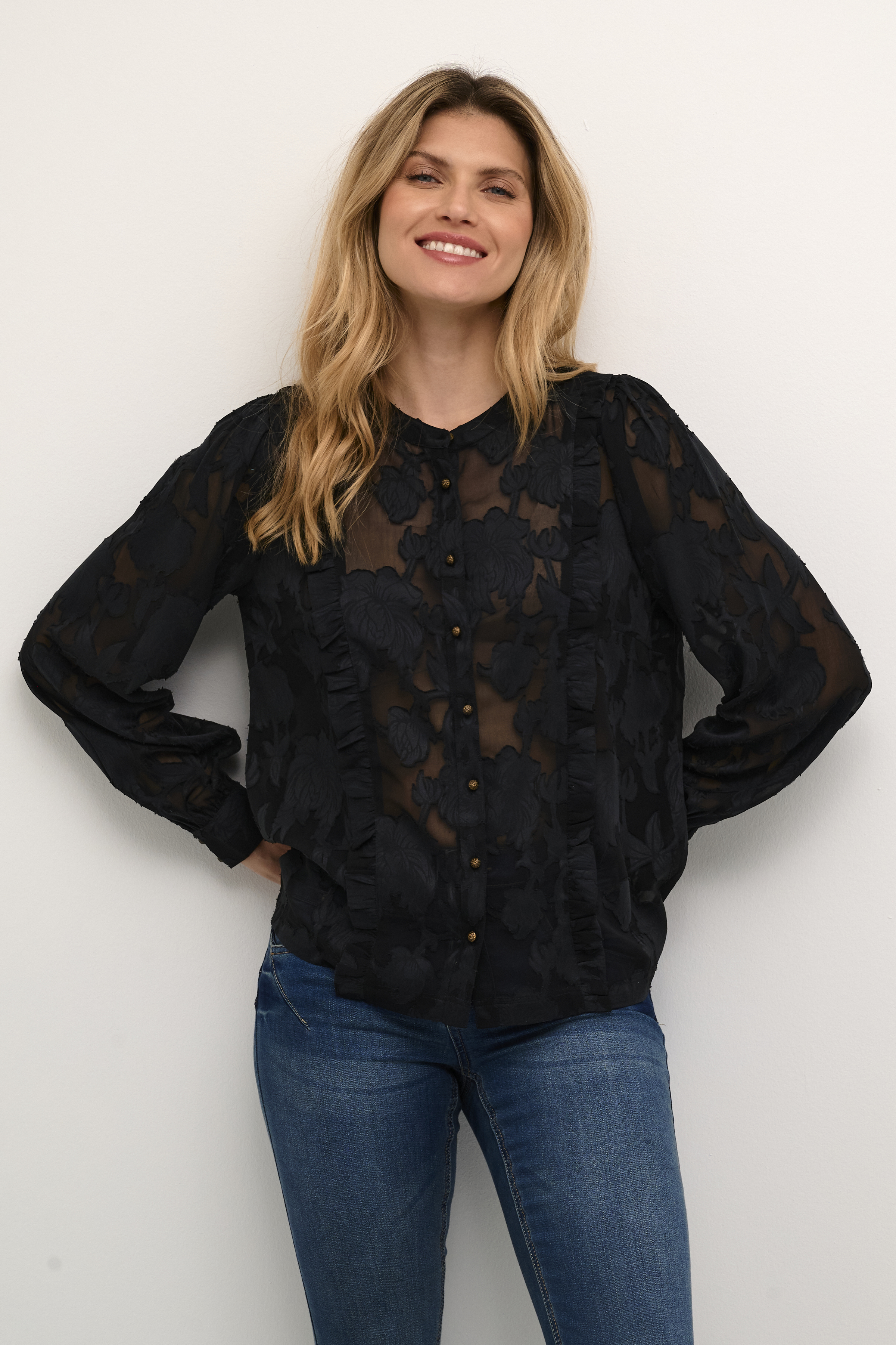 Cream CRYana Overhemd - Zwart - grootte 34 vor Vrouwen