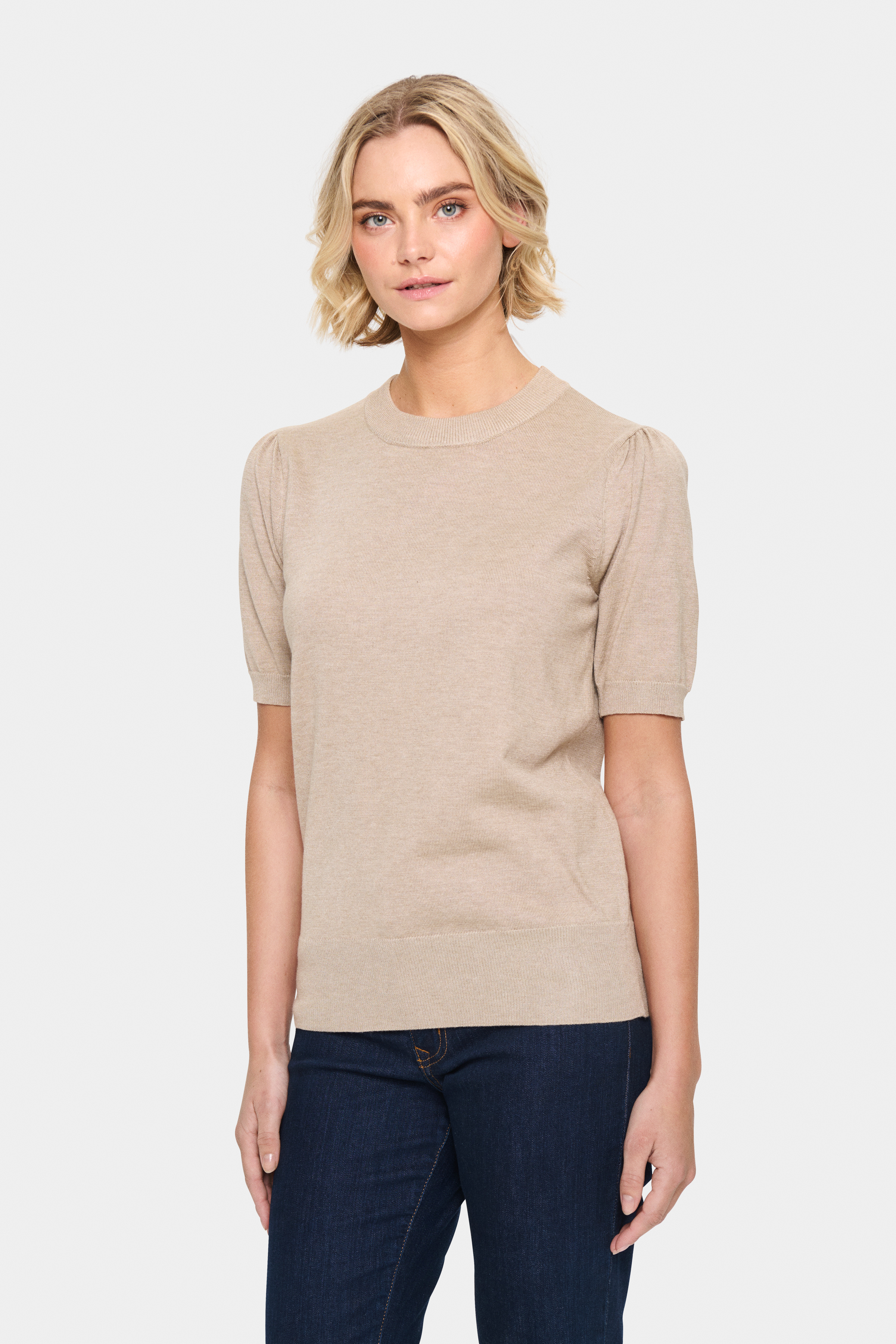 Saint Tropez MilaSZ Pullover - Grå - str L för Dam