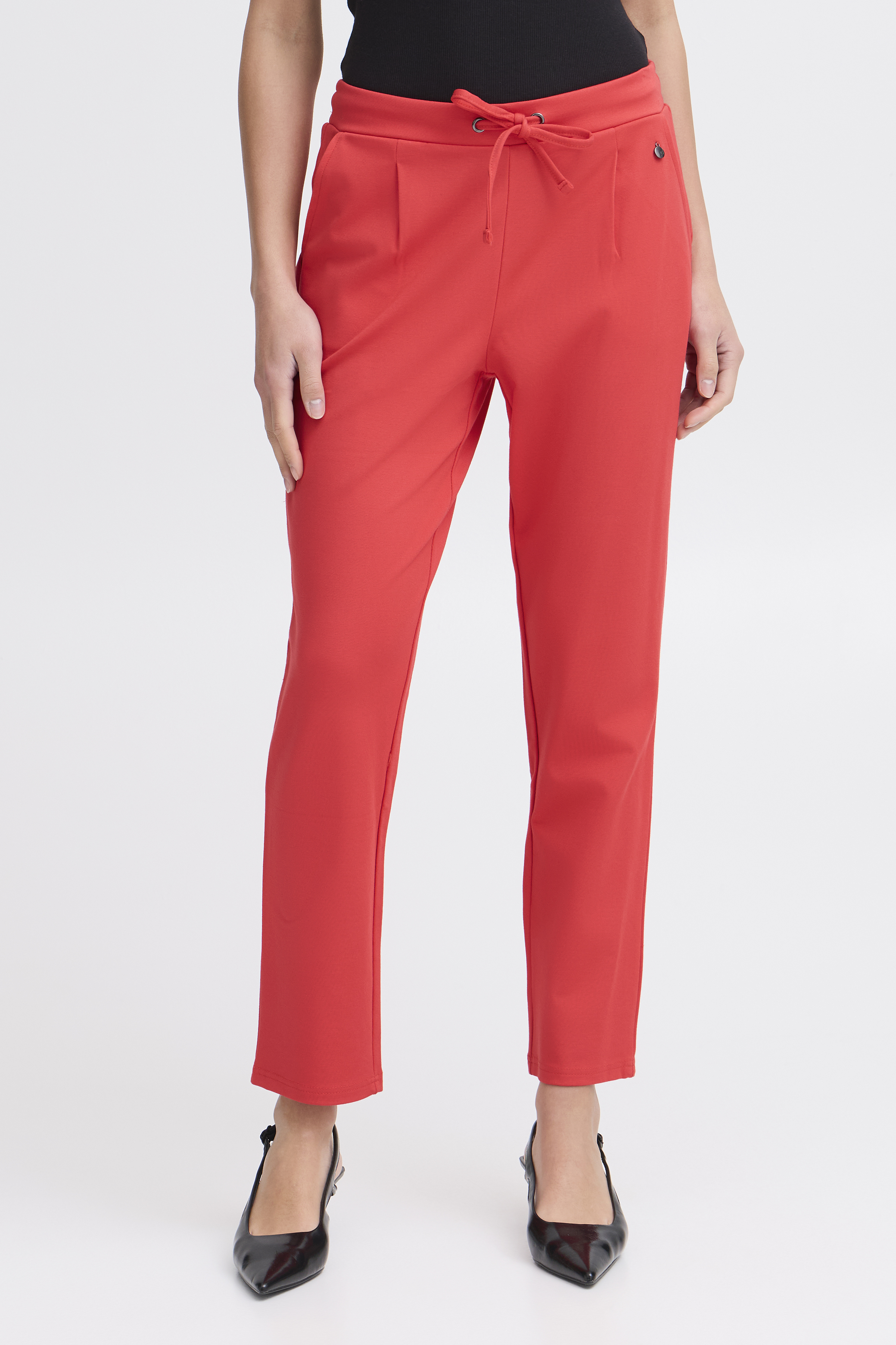 Fransa FRZASTRETCH Broek - Rood - grootte XS vor Vrouwen