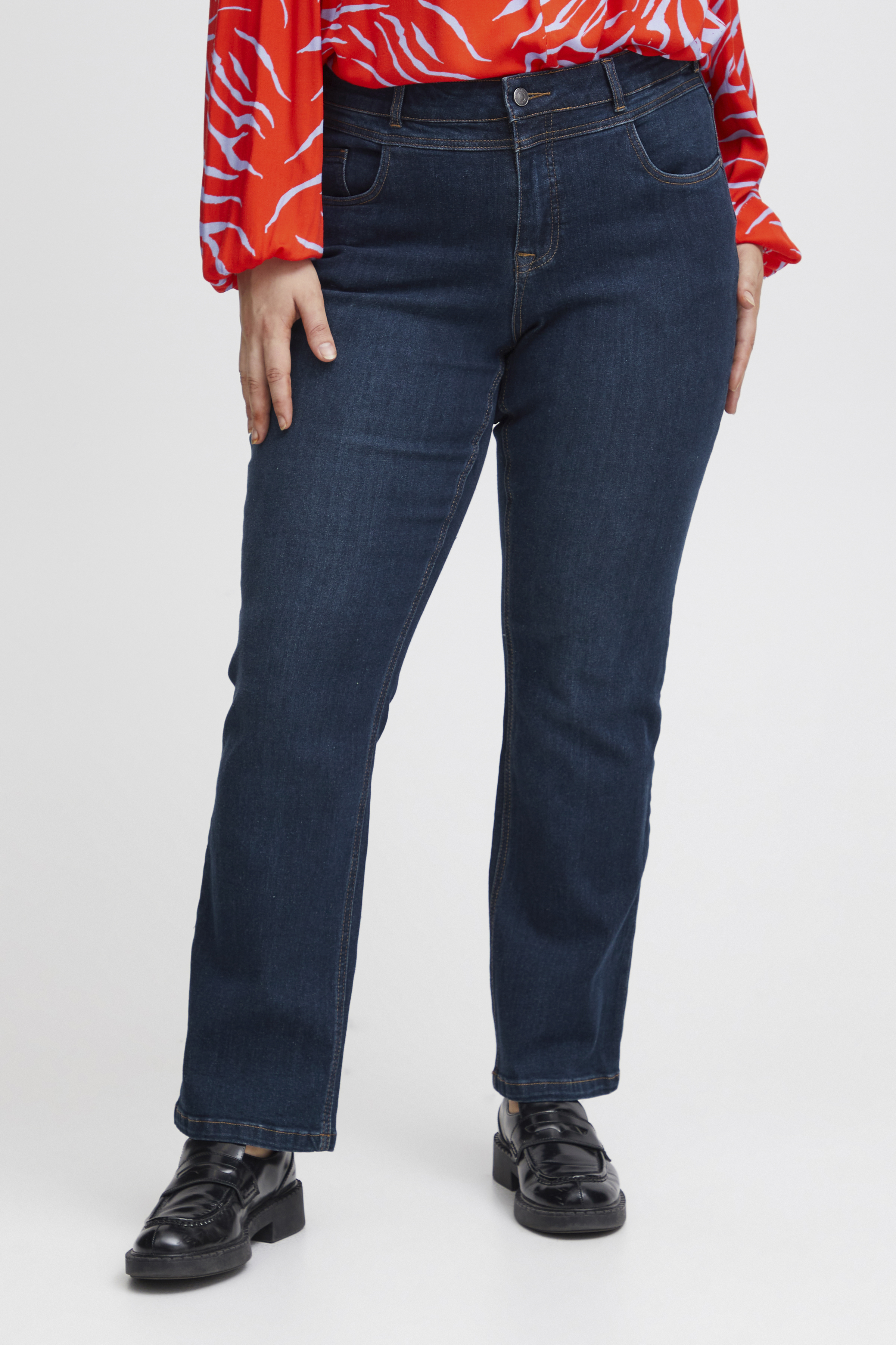 Fransa Plus Size Selection Jeans - Blå - Str 42 - Damer