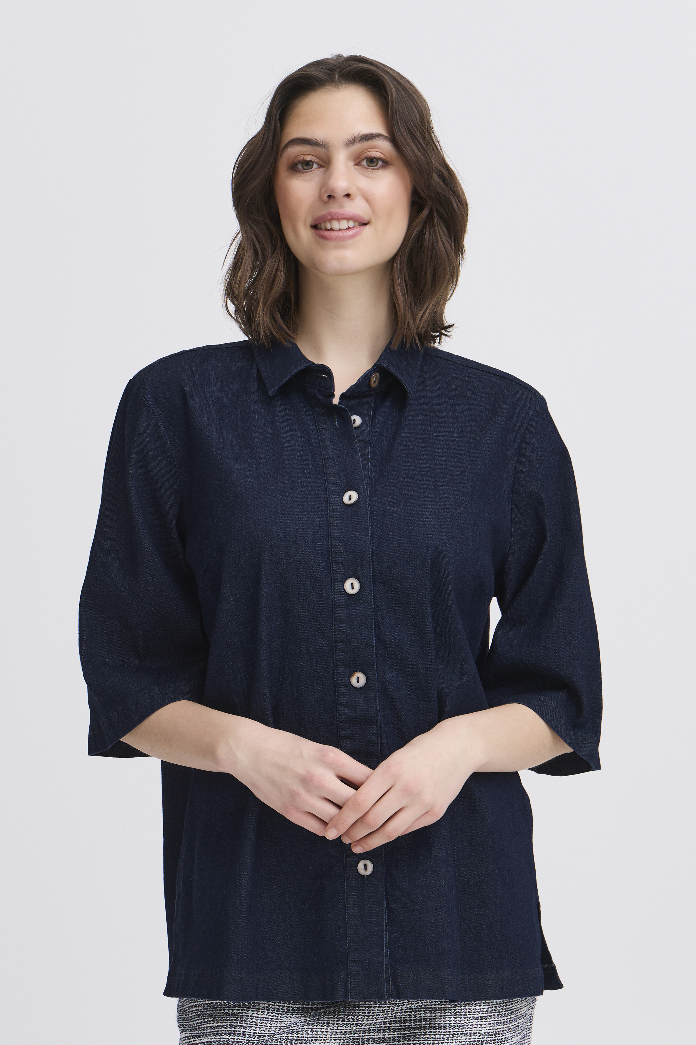 Fransa FRCHICAGO Top - Blauw - grootte XXL vor Vrouwen