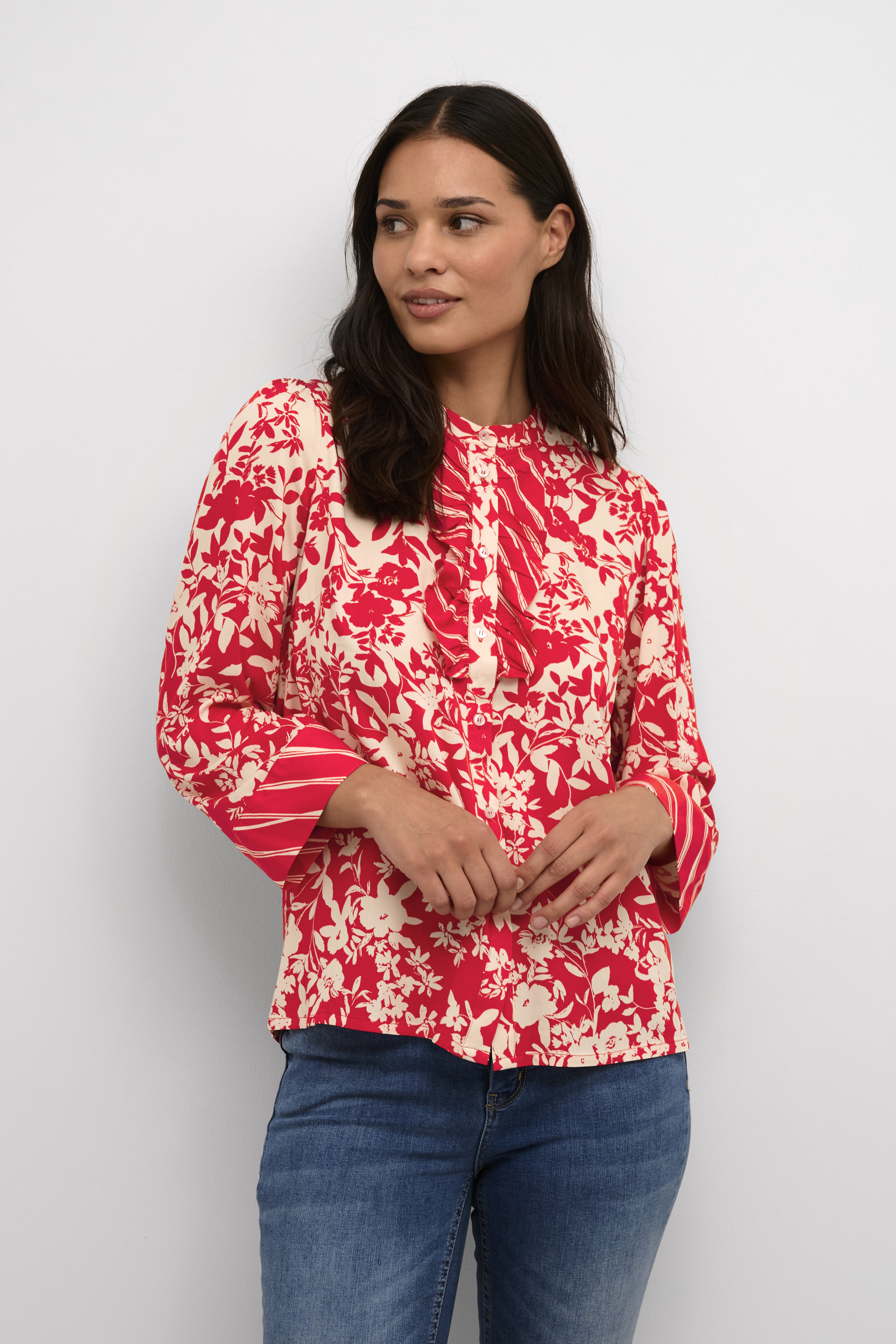Culture CUmay Blouse - Rood - grootte XS vor Vrouwen