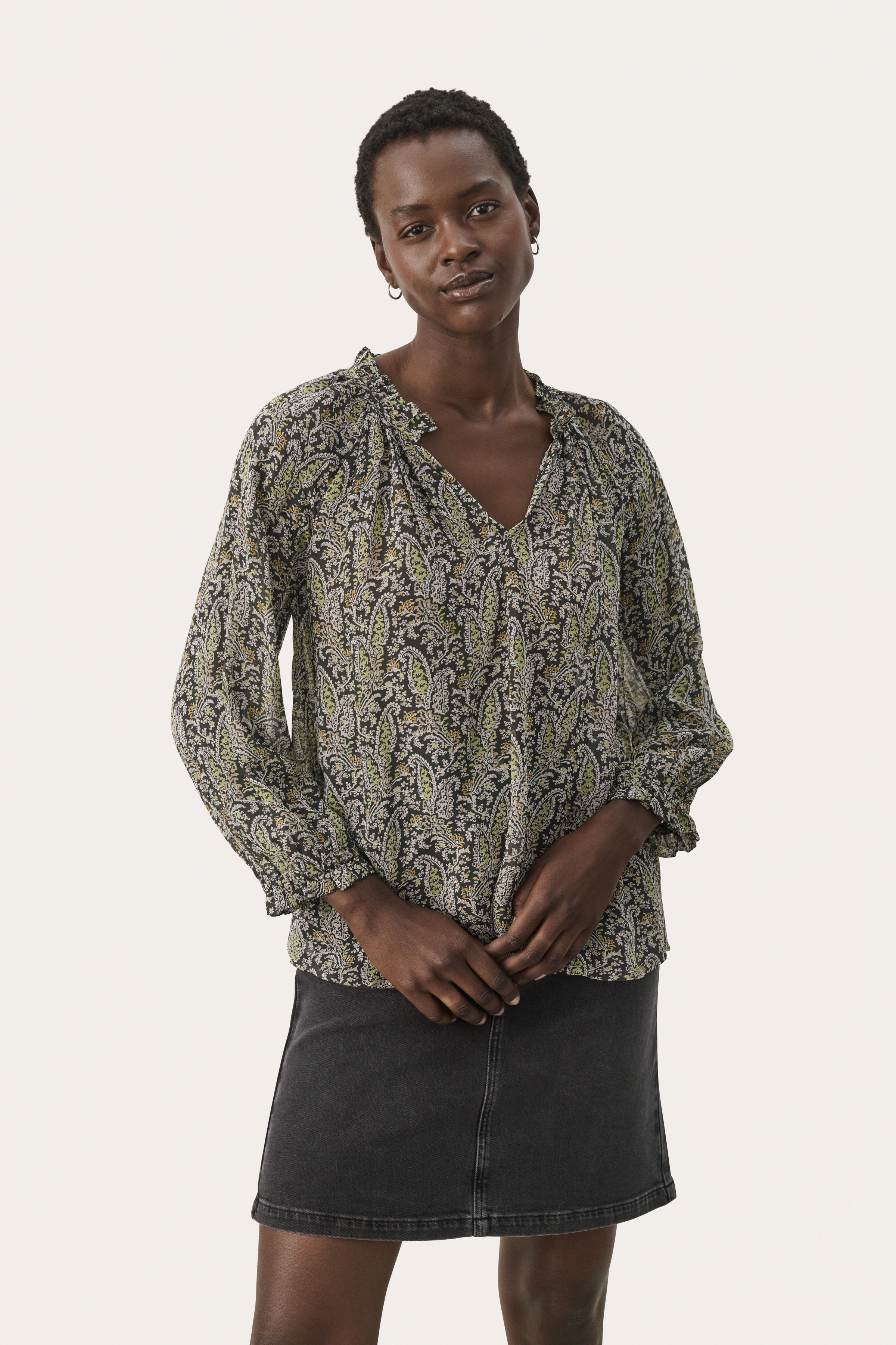 Part Two ElsiaPW Blouse - Groente - grootte 34 vor Vrouwen