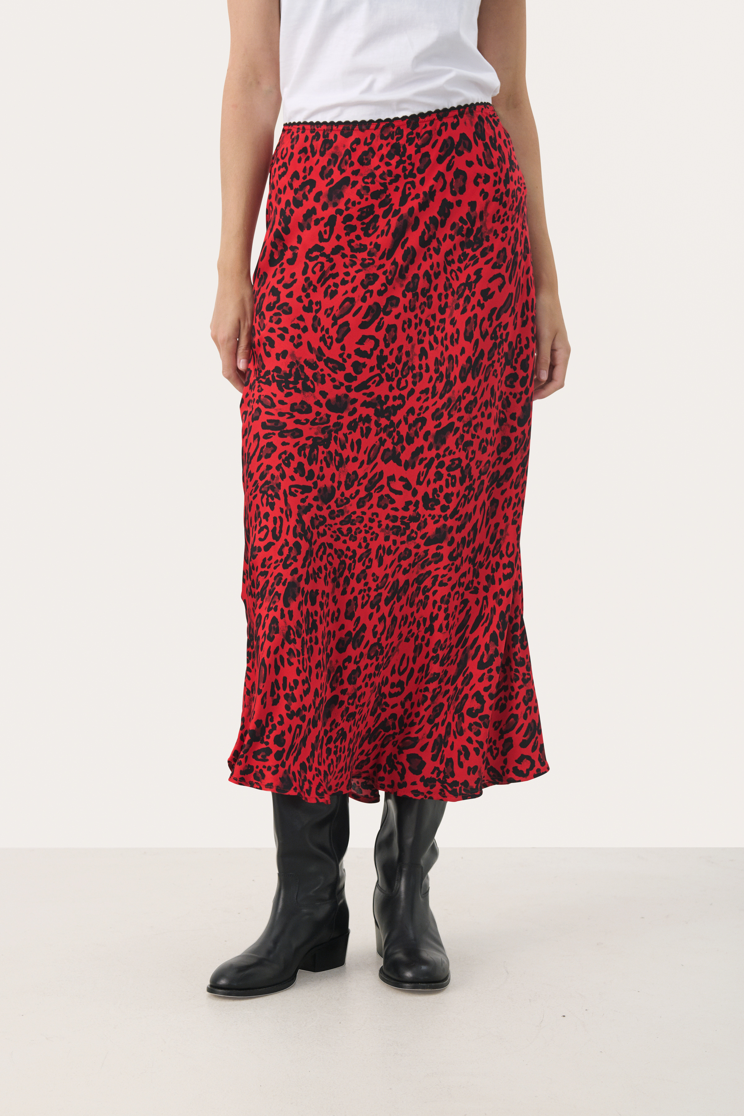 Part Two LaurinaPW Rok - Rood - grootte 40 vor Vrouwen