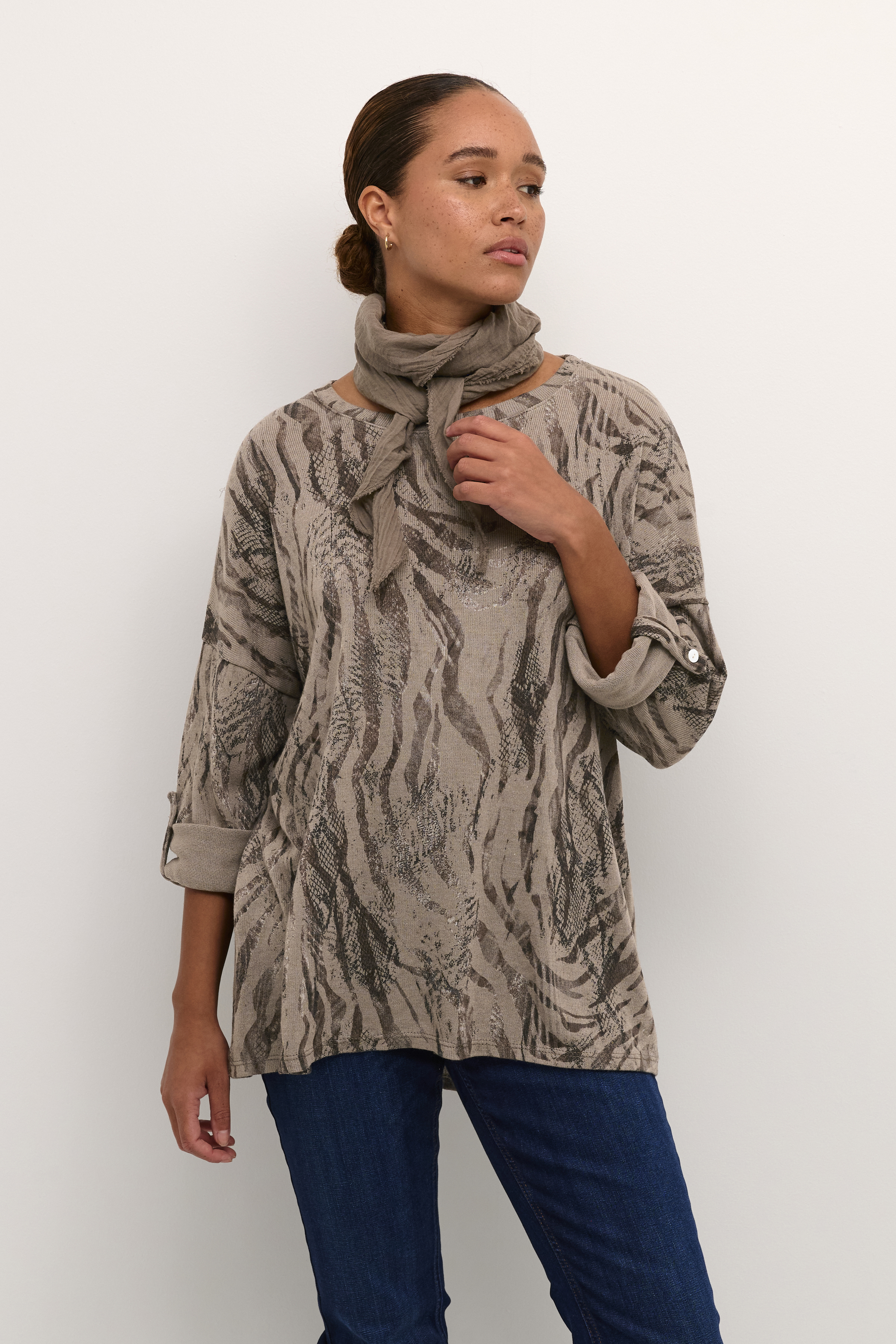 Bon'A Parte BPkonja Blouse - Nature - grootte S/M vor Vrouwen
