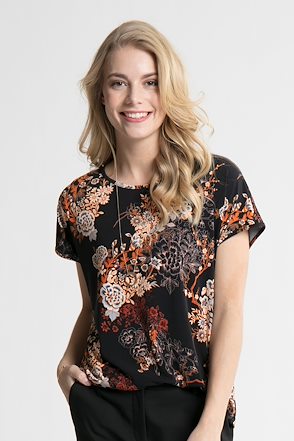 Schwarz/gebranntes orange