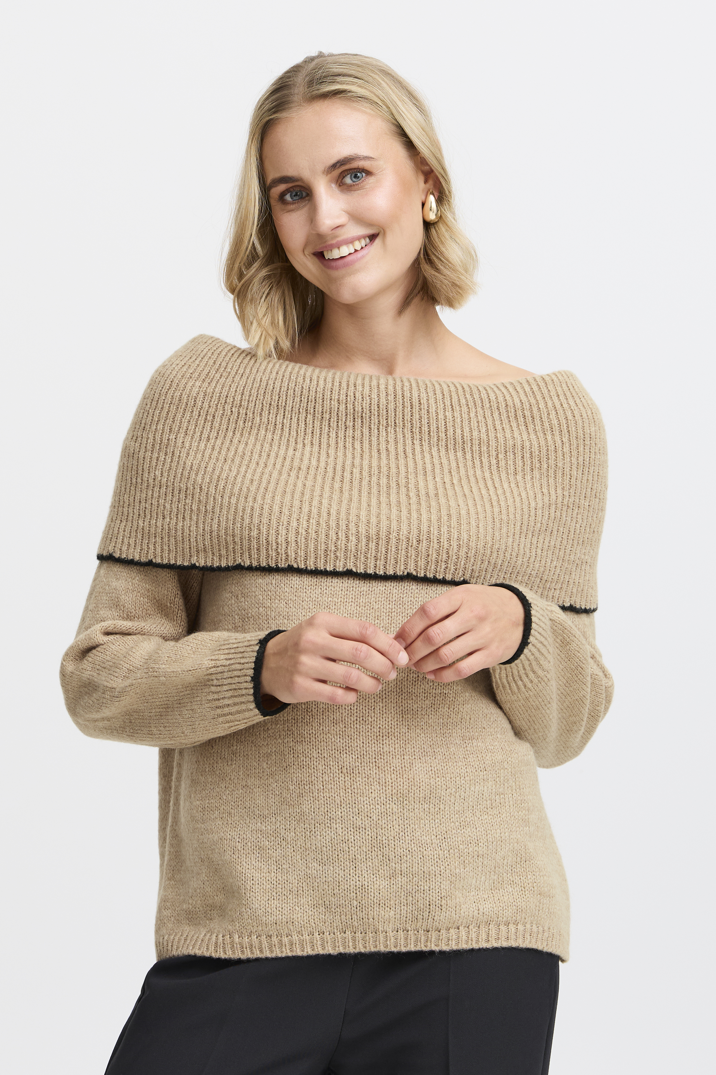 Fransa FXJINIA Pullover - Nature - grootte S/M vor Vrouwen
