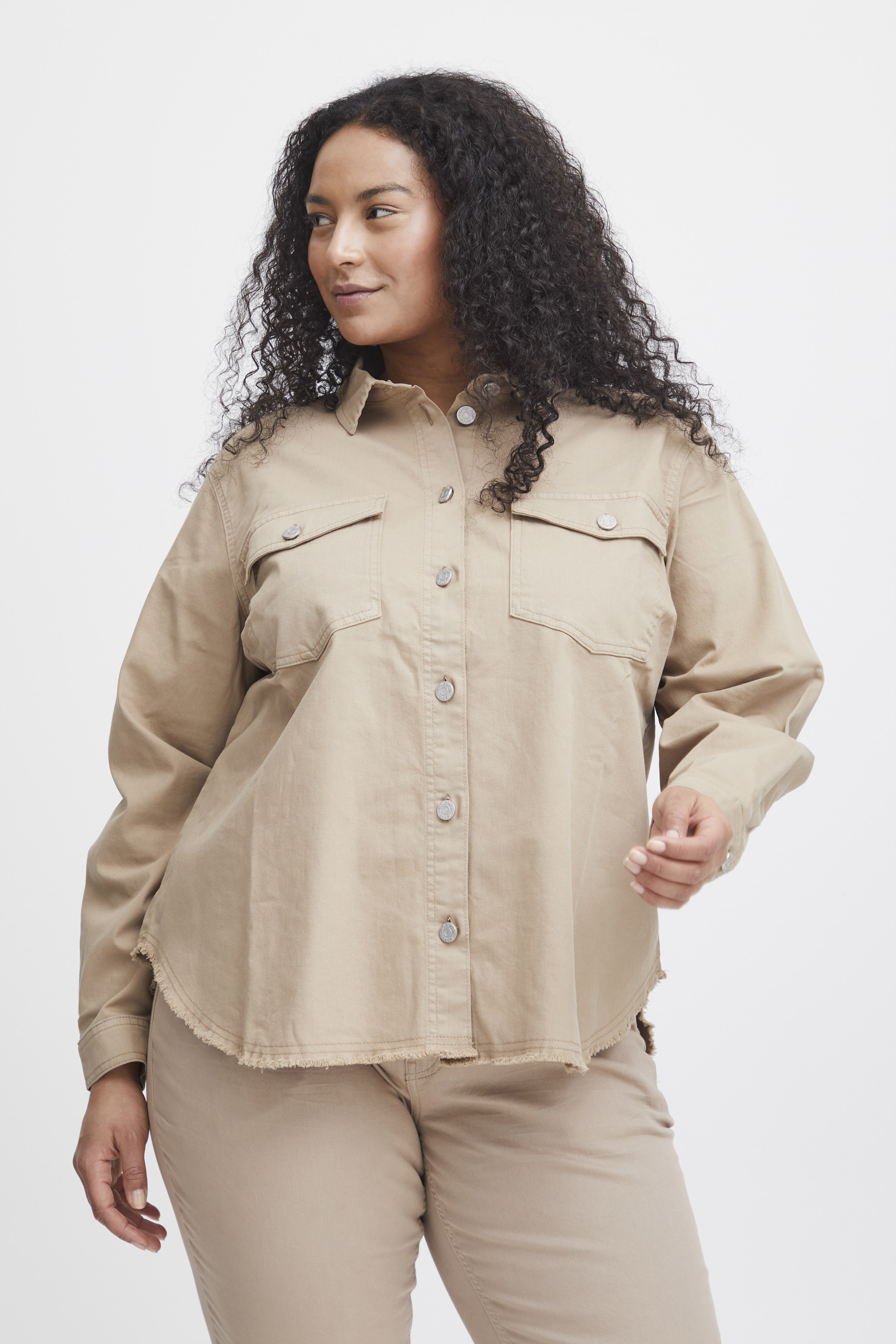 Simple Wish SWTWILL Casual jakke - Nature - str 52 för Dam