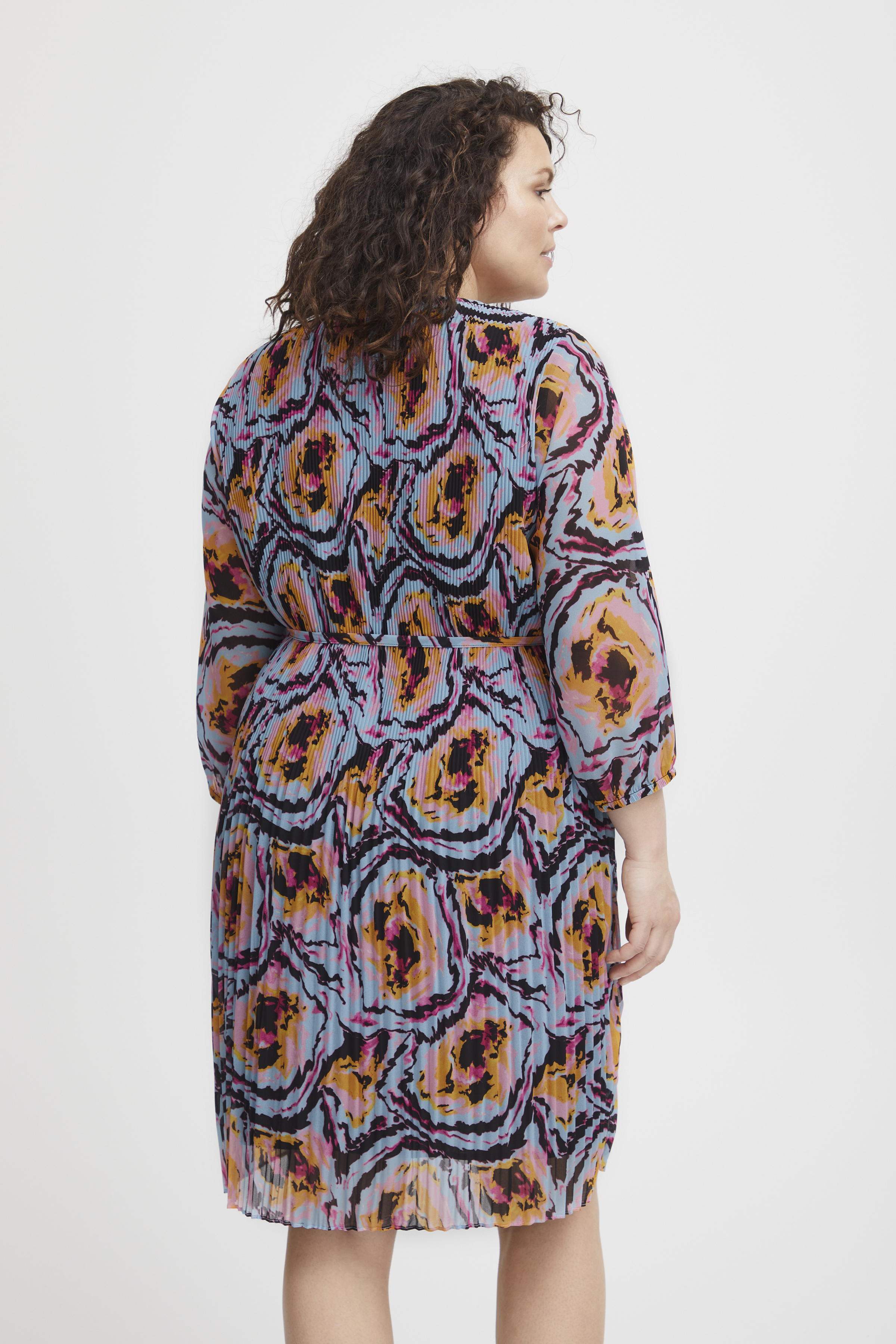 Fransa Plus Size Selection FPLINDA Klänning - Blå - str 54 för Dam