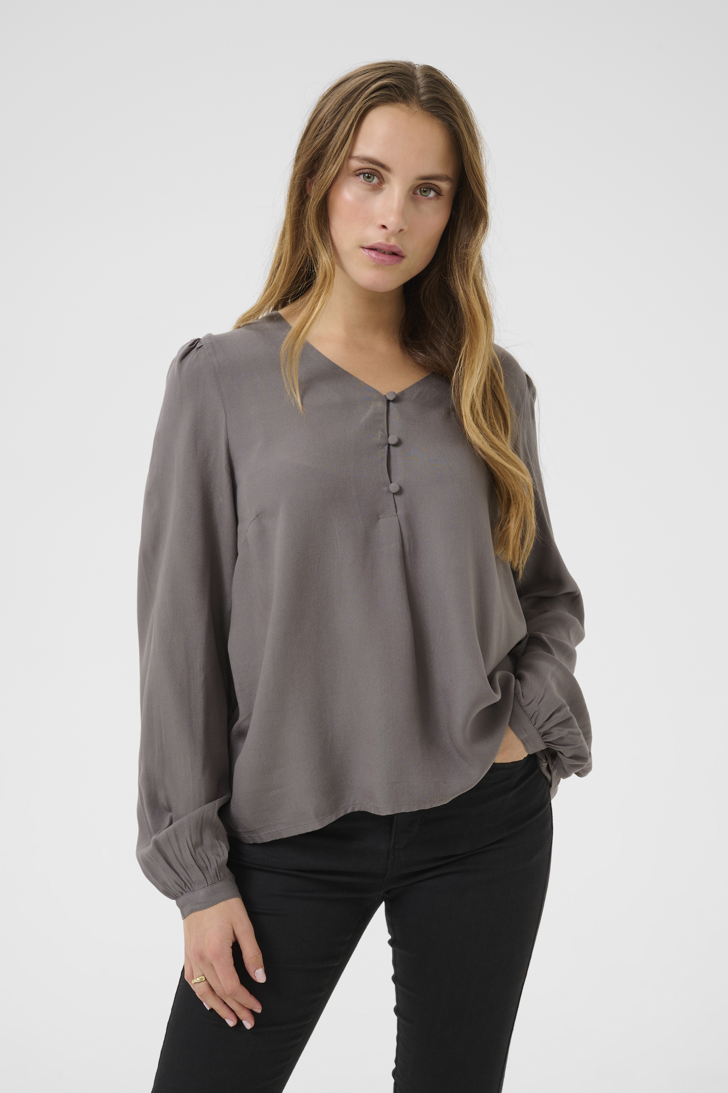 Bon'A Parte BPlouize Blouse - Grijs - grootte XS vor Vrouwen