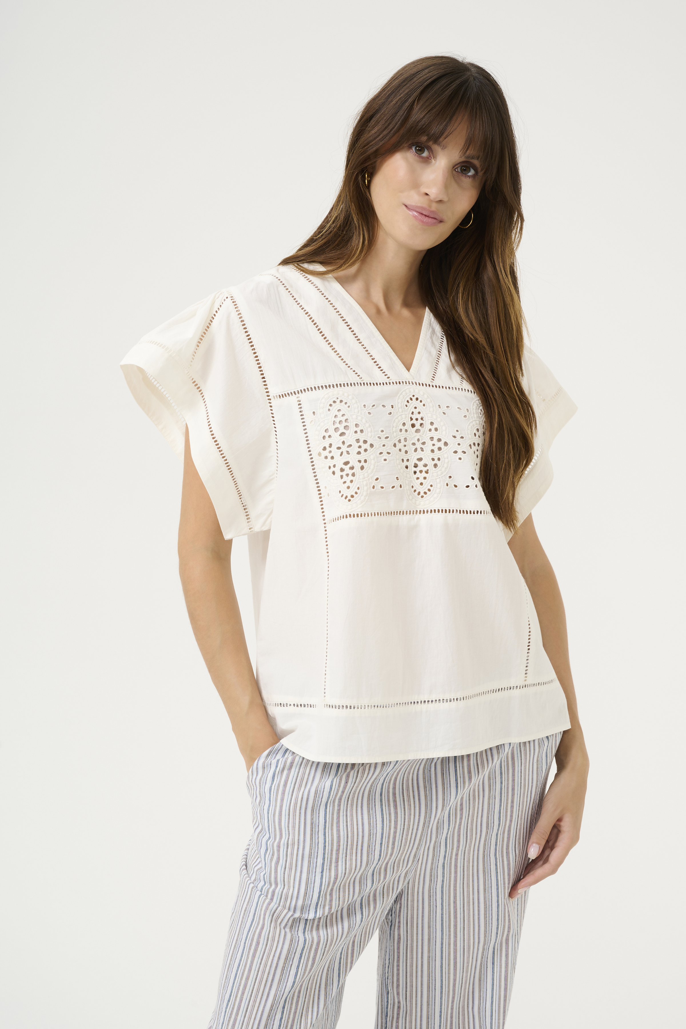 Culture CUleso Blouse - Wit - grootte XXL vor Vrouwen