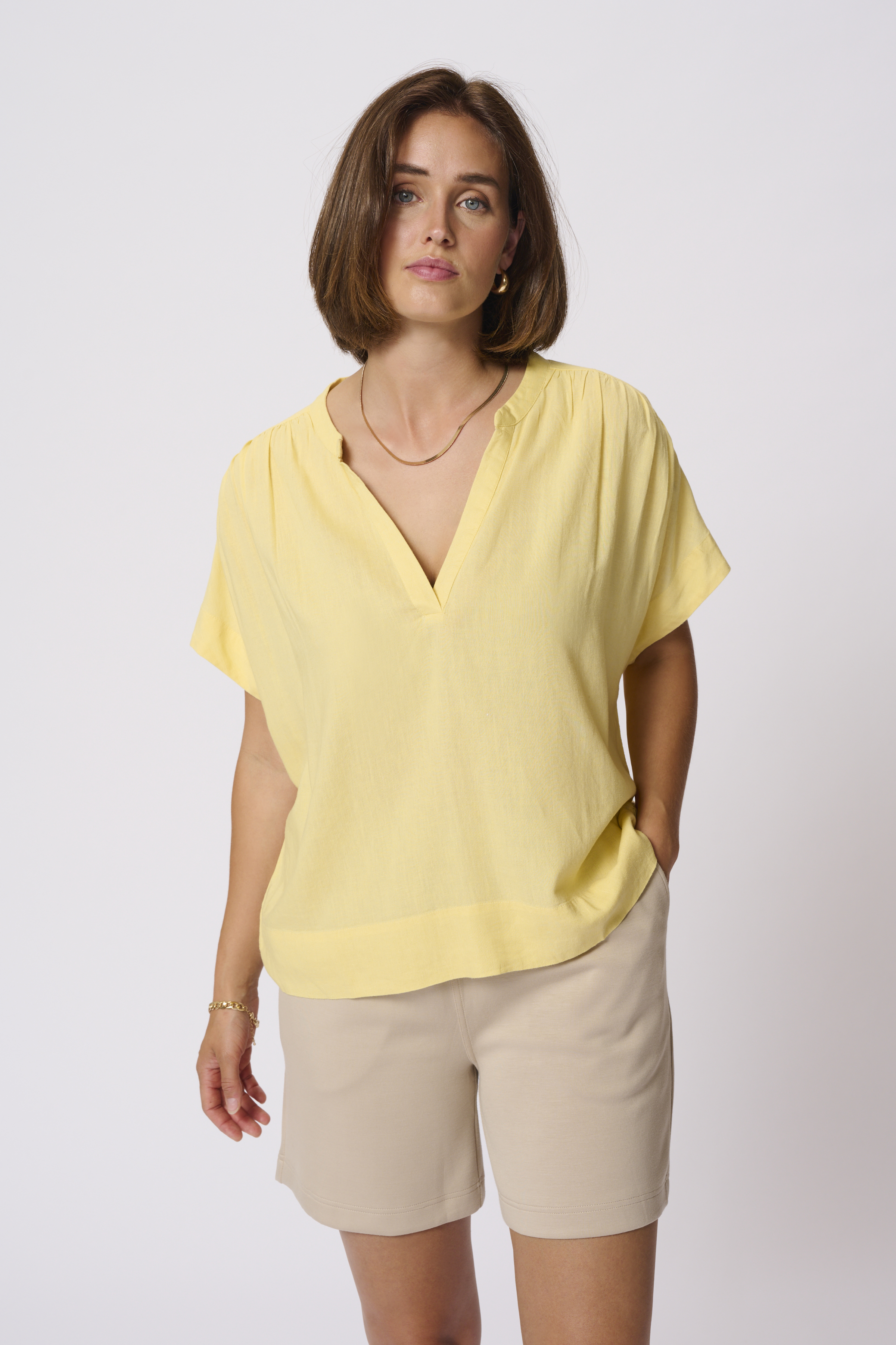 Kaffe KAmilia Blouse - Geel - grootte 36 vor Vrouwen