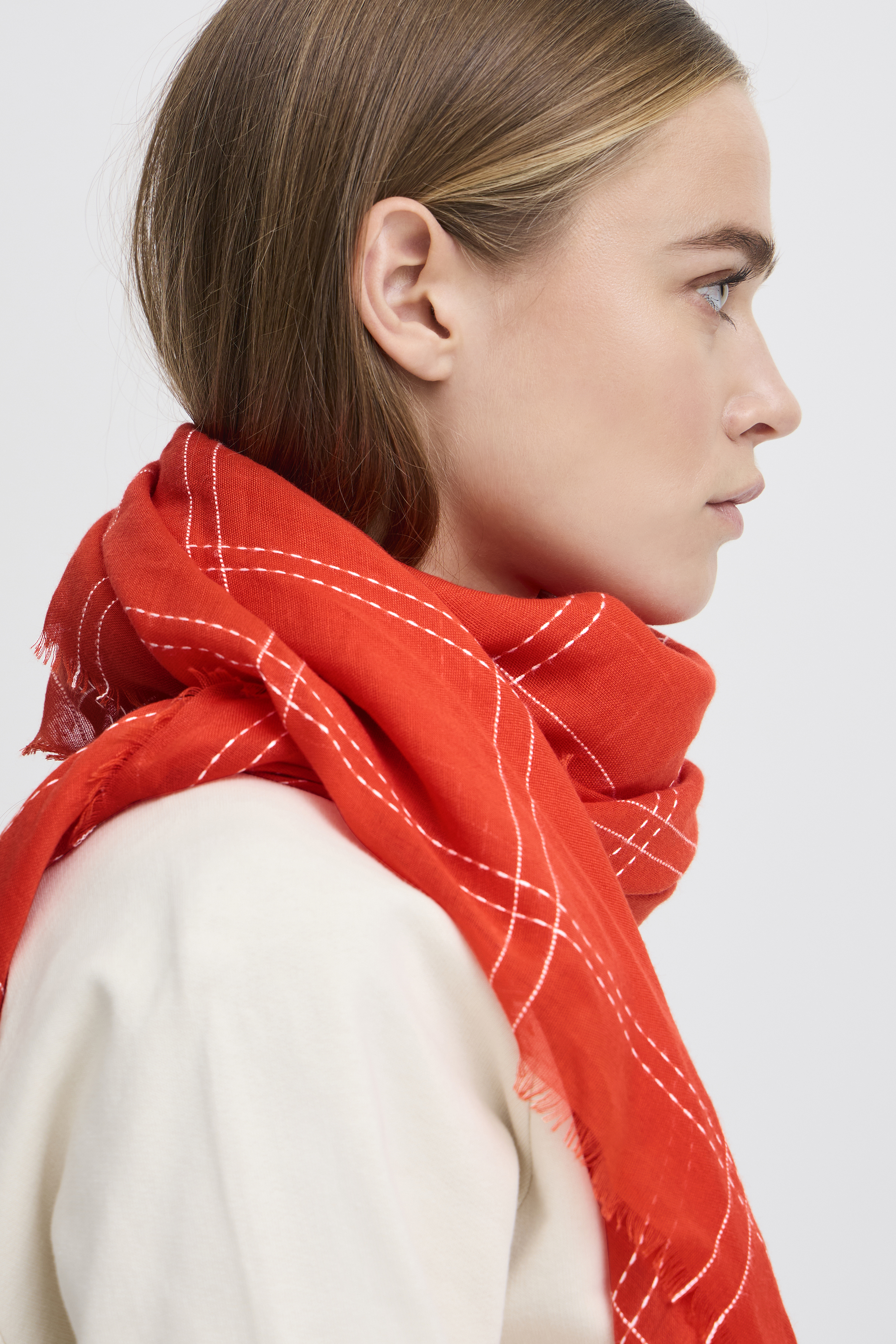 ICHI accessories IANUALA Sjaal - Nature - grootte ONE vor Vrouwen