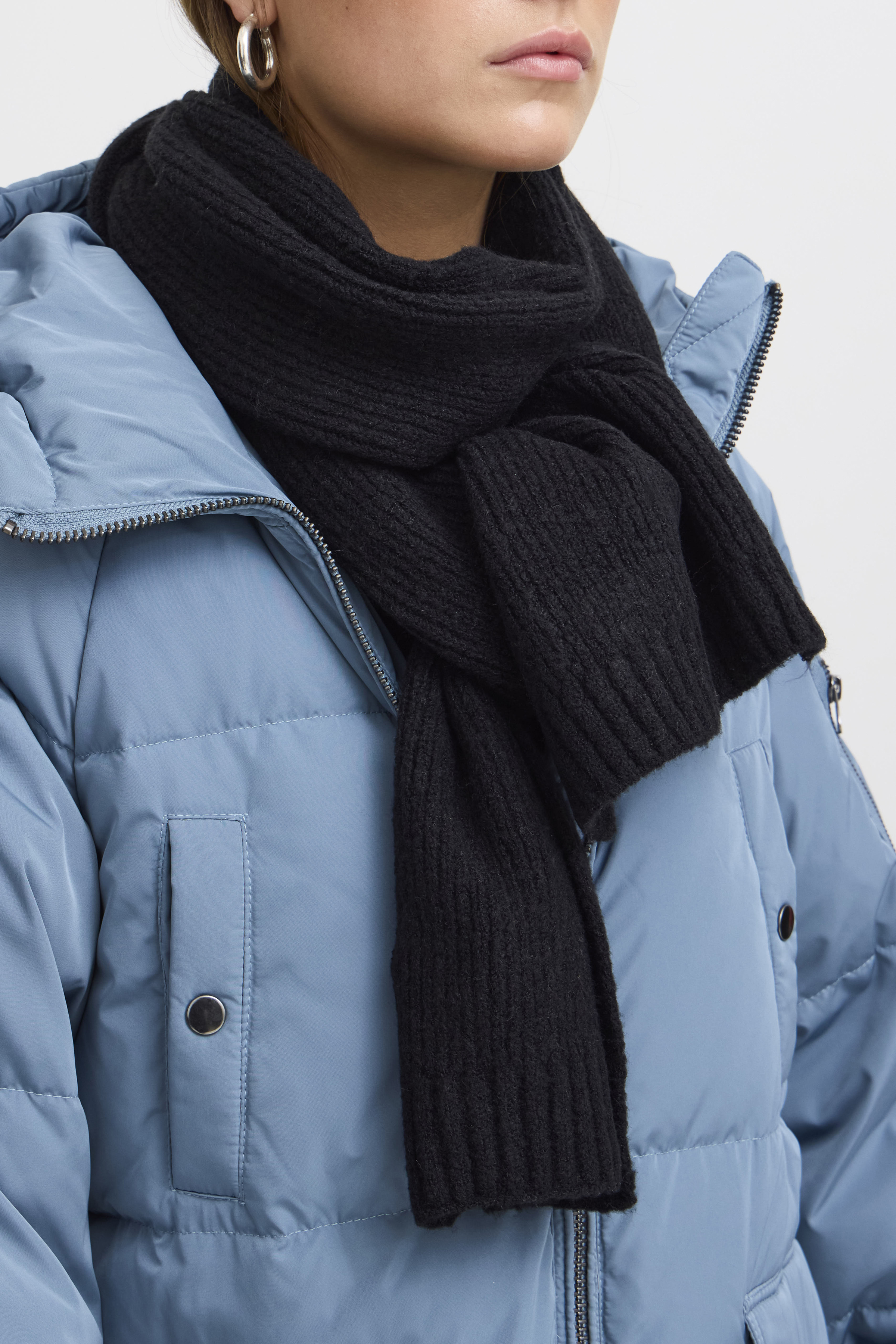 ICHI accessories IAIVO Scarf - Svart - str ONE för Dam